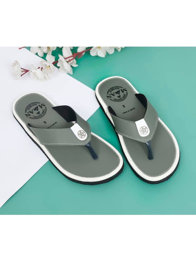 MAAN Green Men's Thong Flip Flop