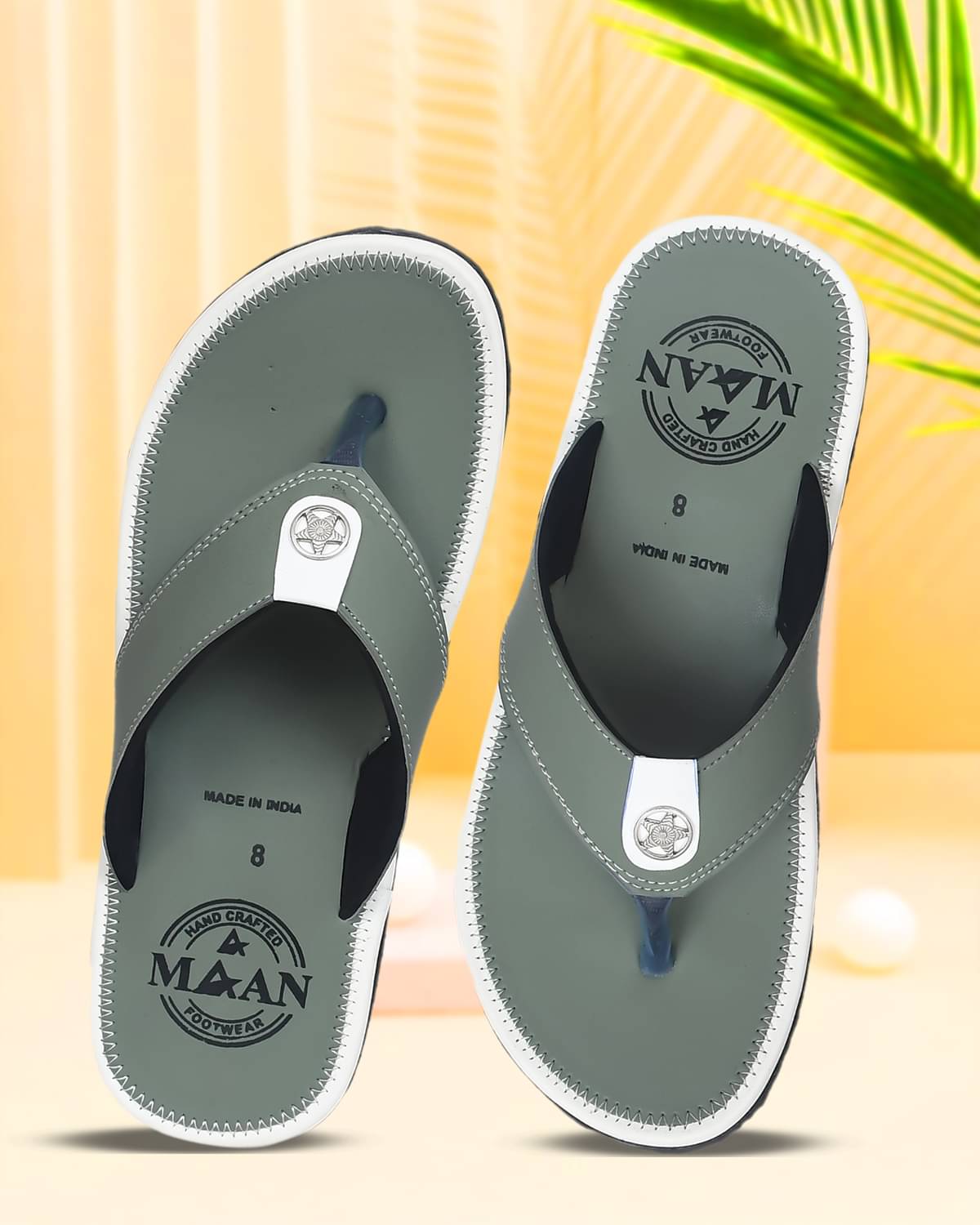 MAAN Green Men's Thong Flip Flop - Image 4