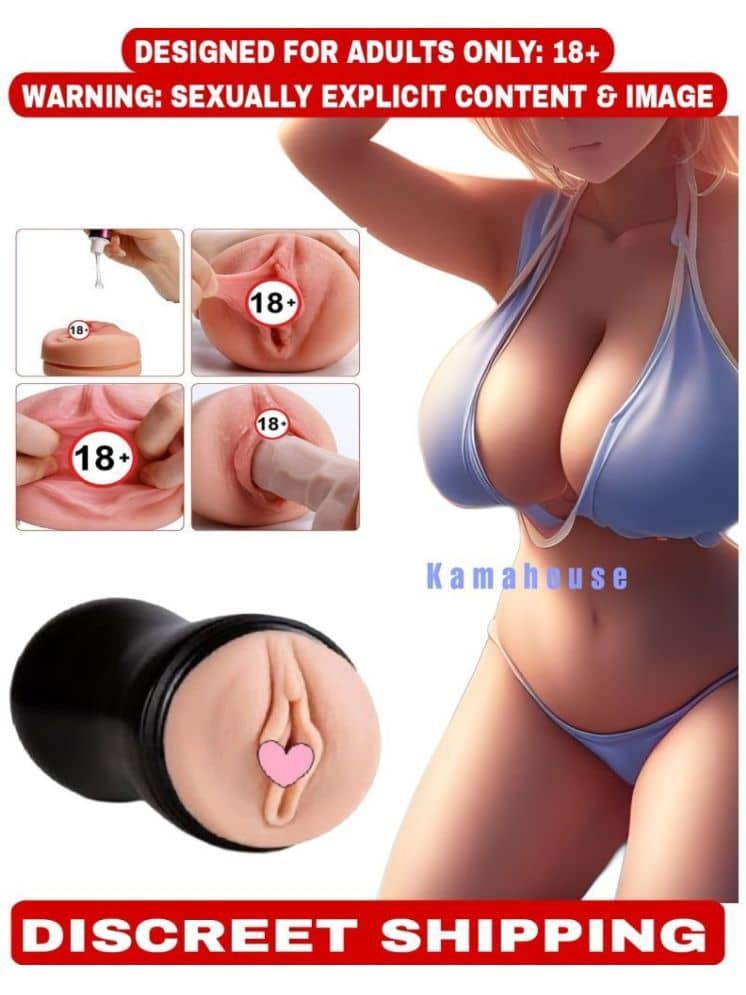 MIA KHALIFA MALE POCKET PUSSY MASTURBATOR CUP WITH FREE LUBE POCKET PUSSY BY CRAZYNYT