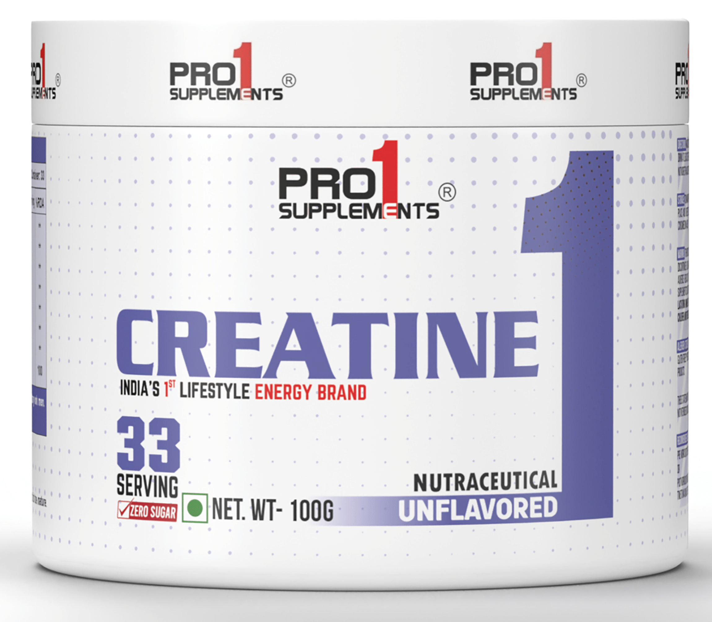     			PRO1 SUPPLEMENTS Creatine Powder 100 gm