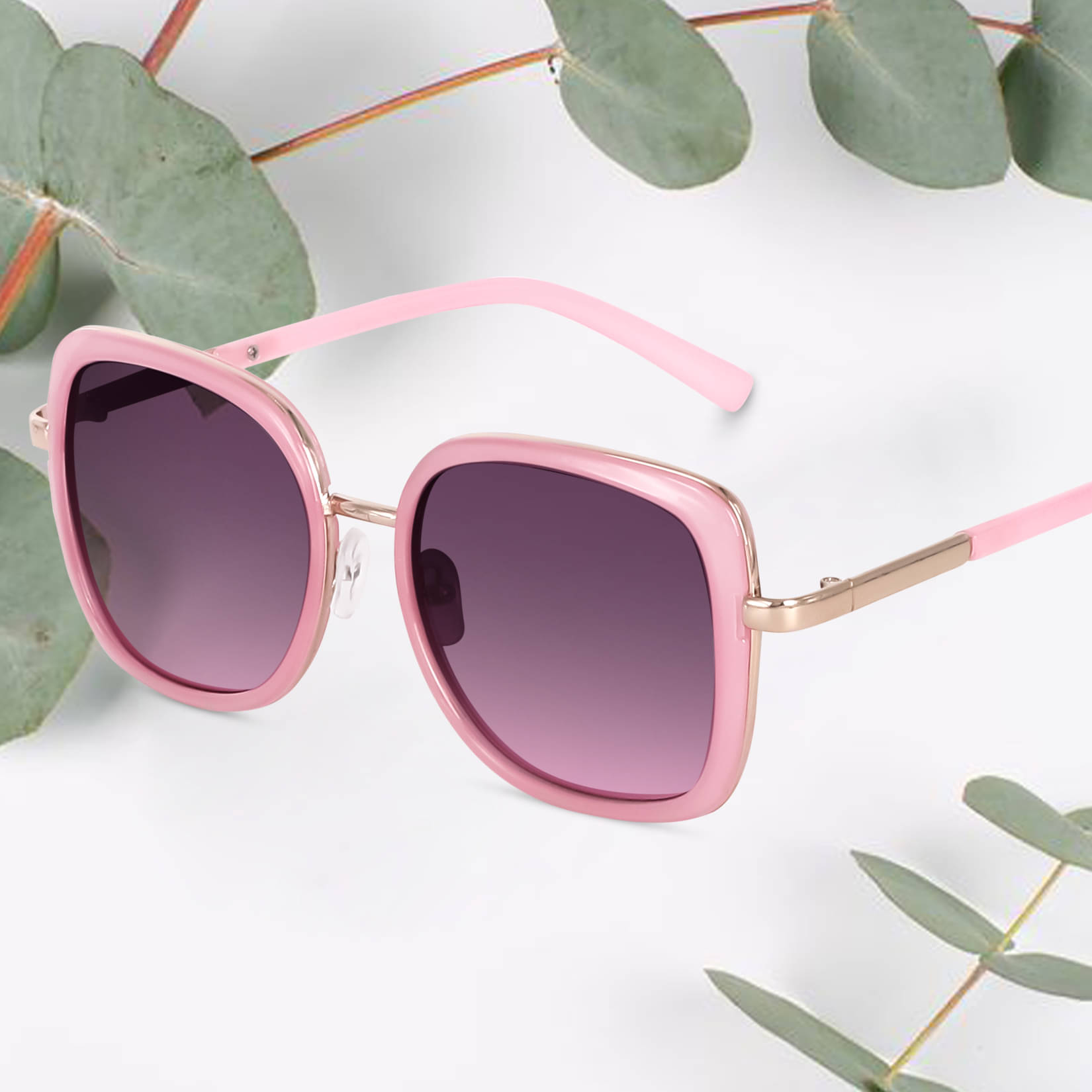 Peter Jones Pink Square Sunglasses ( Pack of 1 ) Peter Jones Pink Square Sunglasses ( Pack of 1 )
