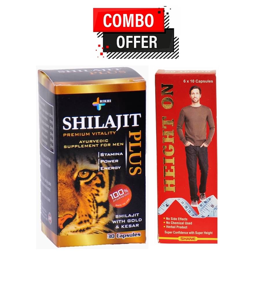     			Rikhi Shilajit Plus Capsule 30No.s & Shane Height On Capsule 60No.s Pack of 1
