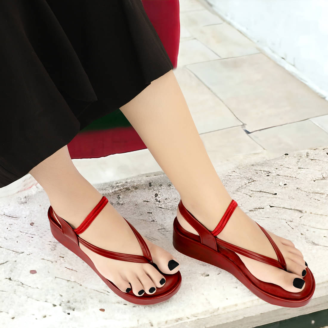     			Rimezs Maroon Women's Sandal Heels