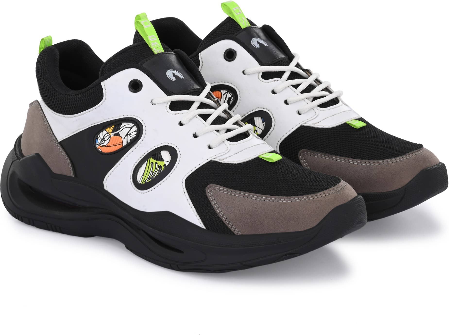 Rising Wolf Black Men's Sports Running Shoes - Sports Shoes | Buy online on ZillyBuy
