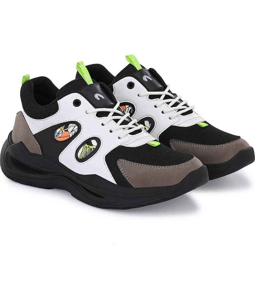 Sm 487 Black Shoes Sparx Sparx SM-487 Blue Running Shoes