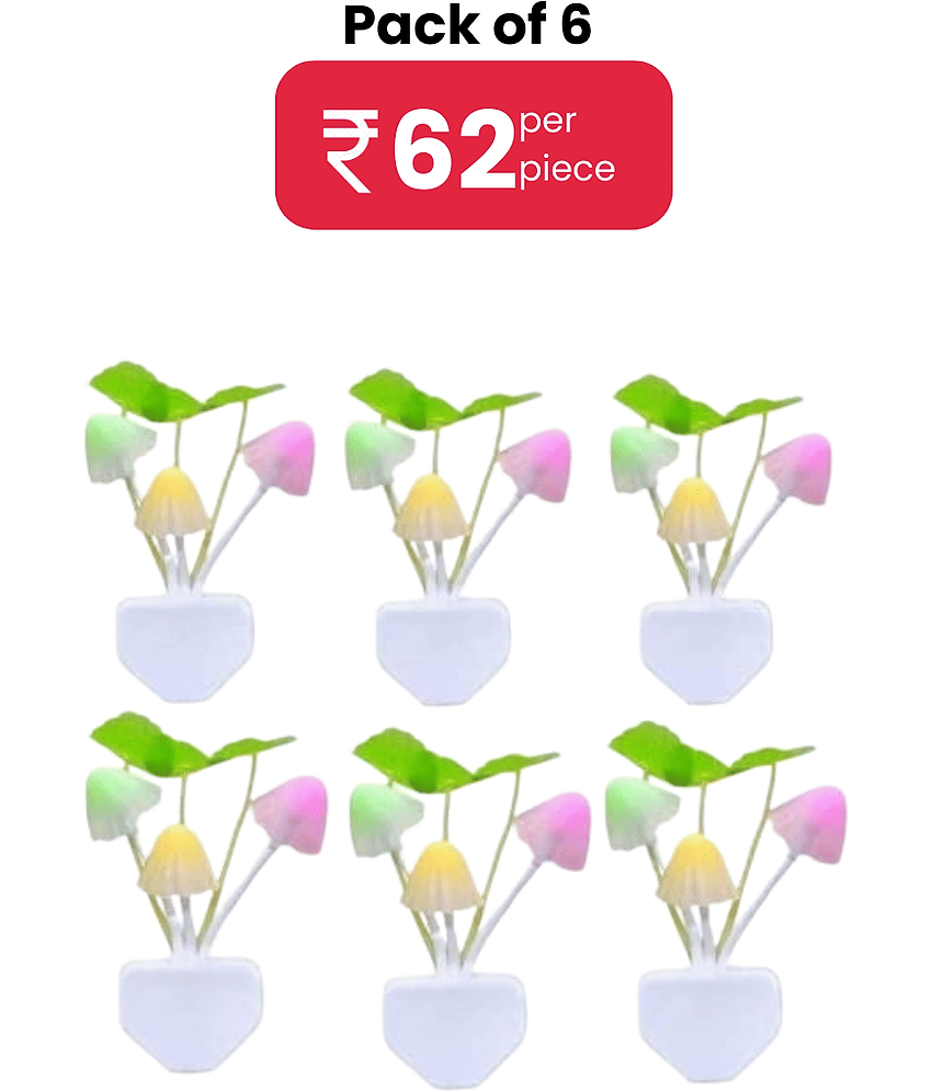 Dust N Shine Mushroom Night Lamp - Pack of 6 - Electricals | Buy online on ZillyBuy