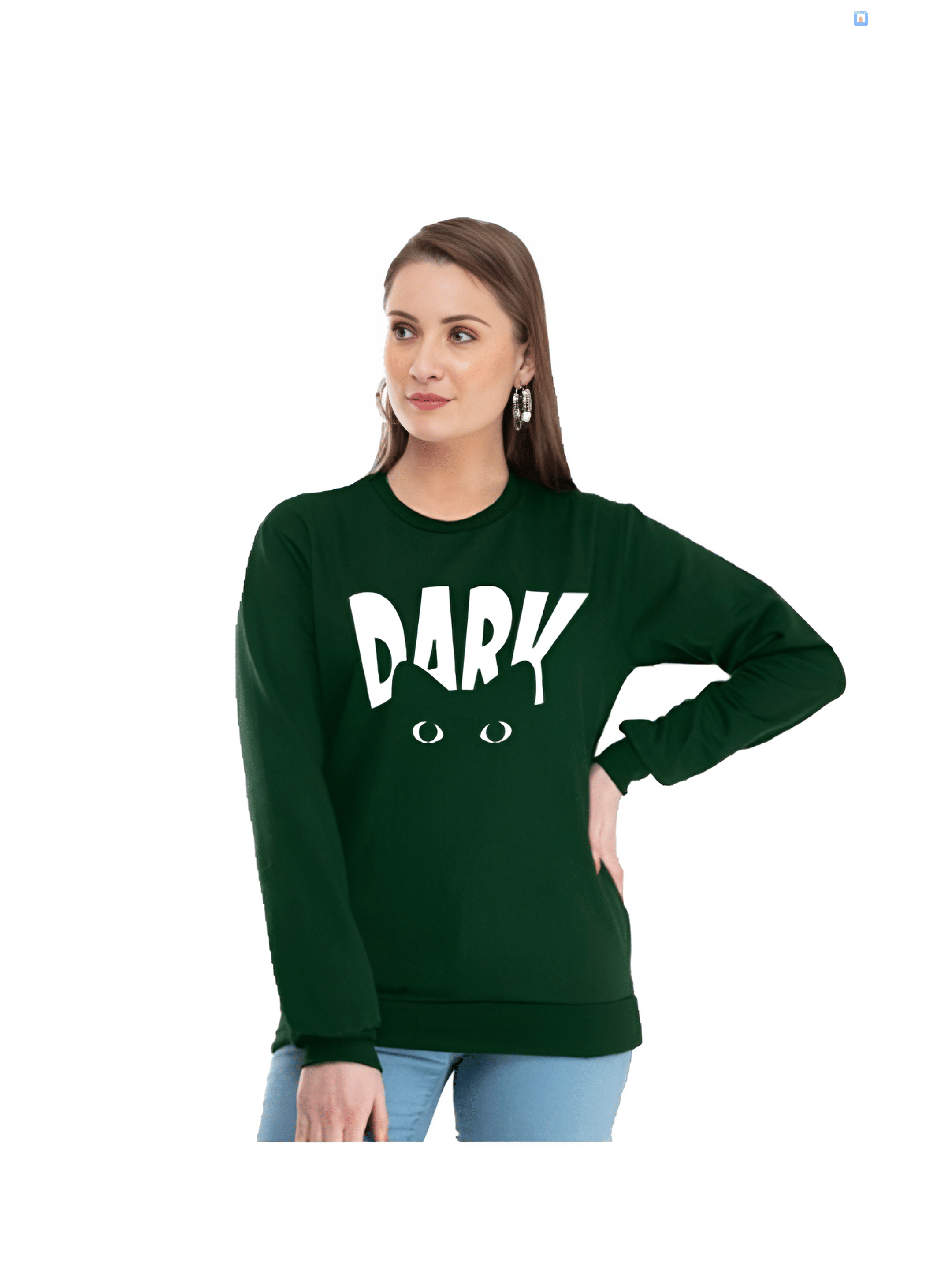 Unicus Apparel Women Fleece Round Neck Sweatshirt ( Green )     			Unicus Apparel Women Fleece Round Neck Sweatshirt ( Green )