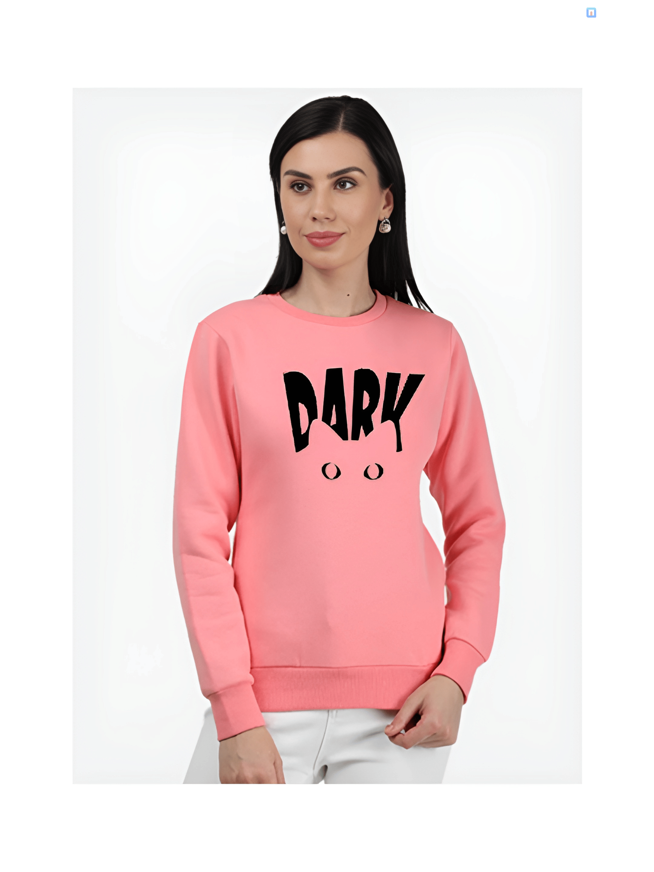     			Unicus Apparel Women Fleece Round Neck Sweatshirt ( Peach )