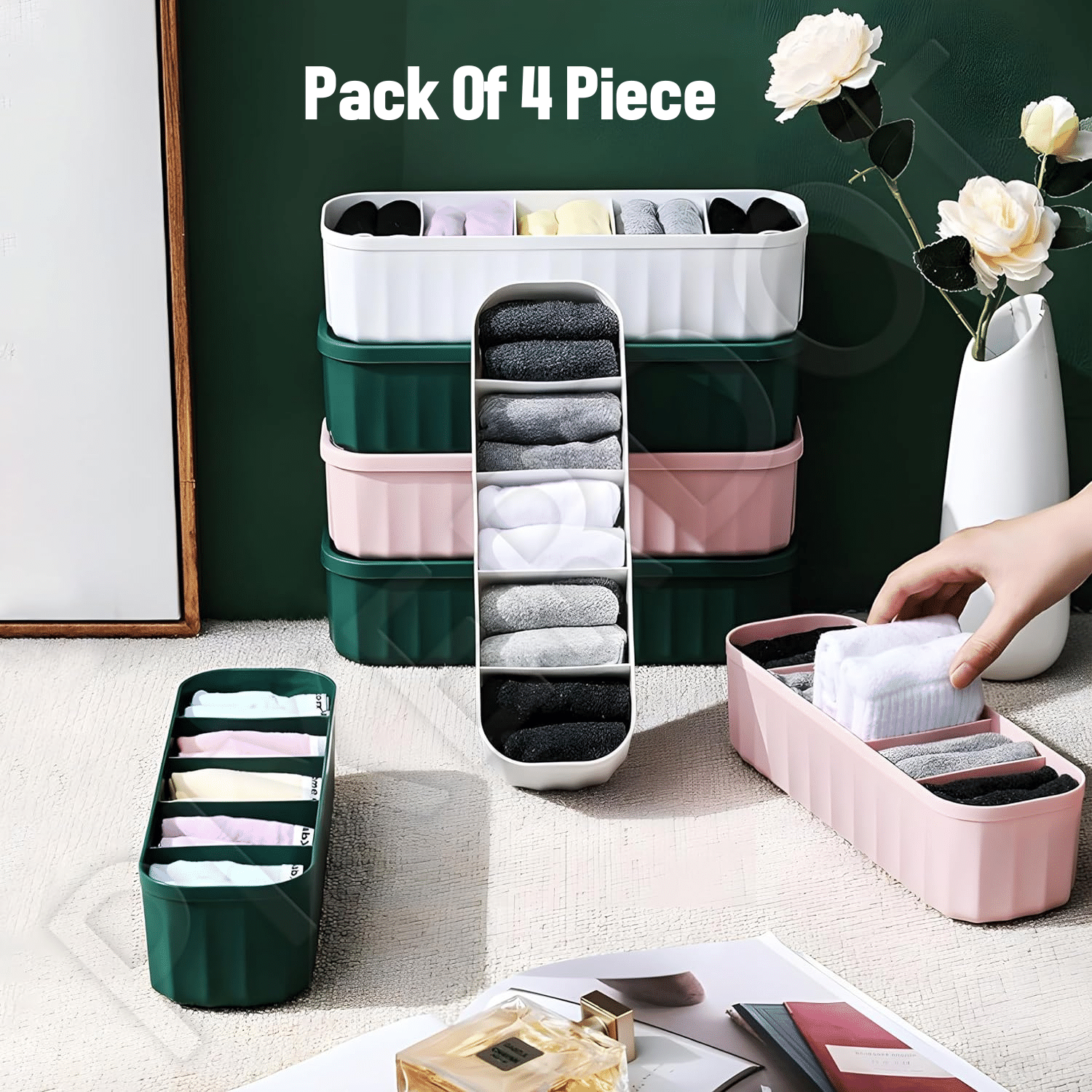 Weizny Storage Boxes & Baskets ( Pack of 4 ) Weizny Storage Boxes & Baskets ( Pack of 4 )