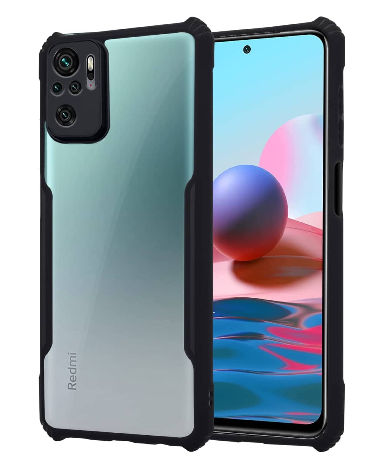 ZAMN Shock Proof Case Compatible For Polycarbonate Redmi Note 10s ( )
