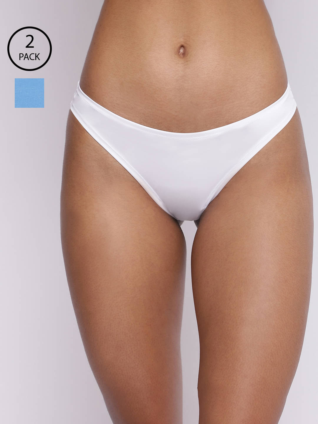 BASIICS By La Intimo Pack of 2 Polyester Solid Women's Thongs ( Multicolor1 ) BASIICS By La Intimo Pack of 2 Polyester Solid Women's Thongs ( Multicolor1 )