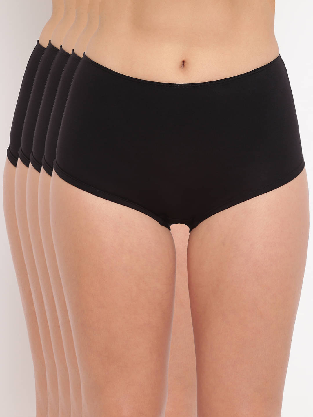 BASIICS By La Intimo Pack of 5 Cotton Lycra Solid Women's Boy Shorts ( Multicolor3 ) BASIICS By La Intimo Pack of 5 Cotton Lycra Solid Women's Boy Shorts ( Multicolor3 )
