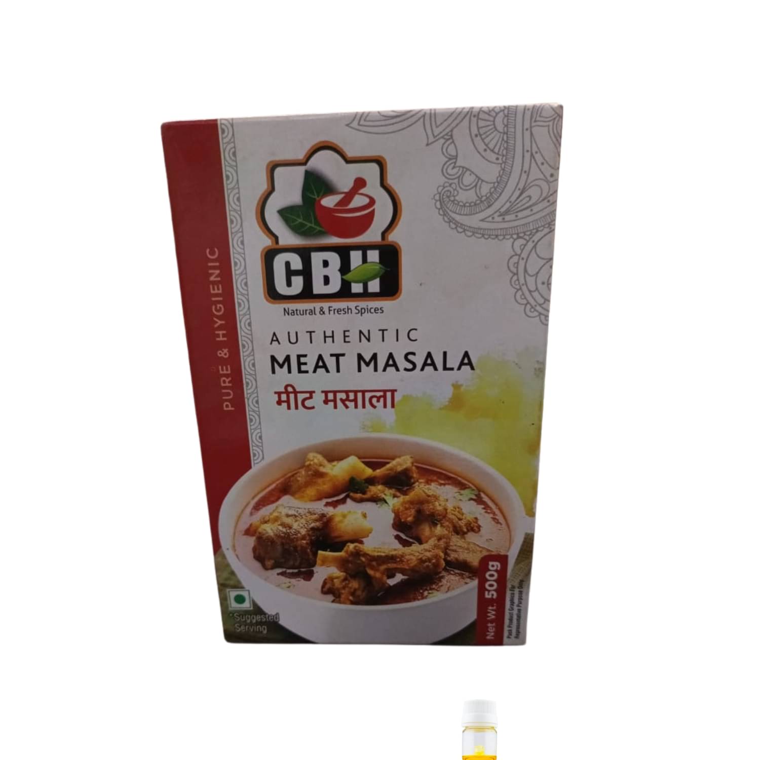     			CBH Flavor: Spicy and Earthy. Variant: Meat Masala. Masala 100 gm
