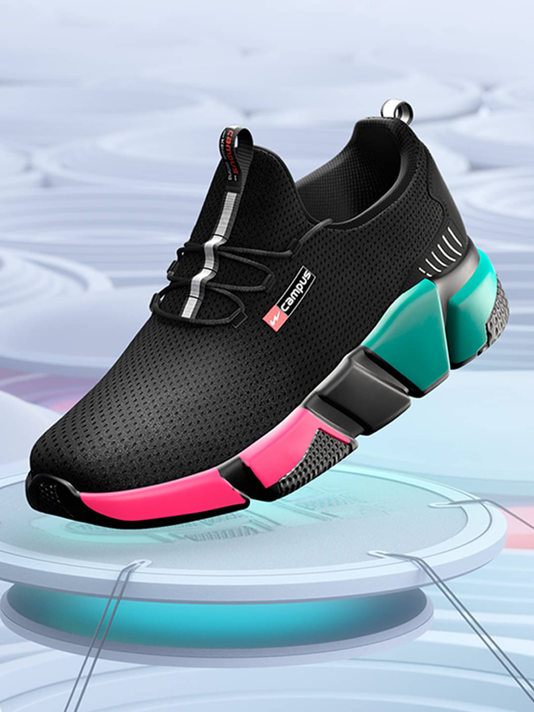    			Campus - Black Women's Running Shoes