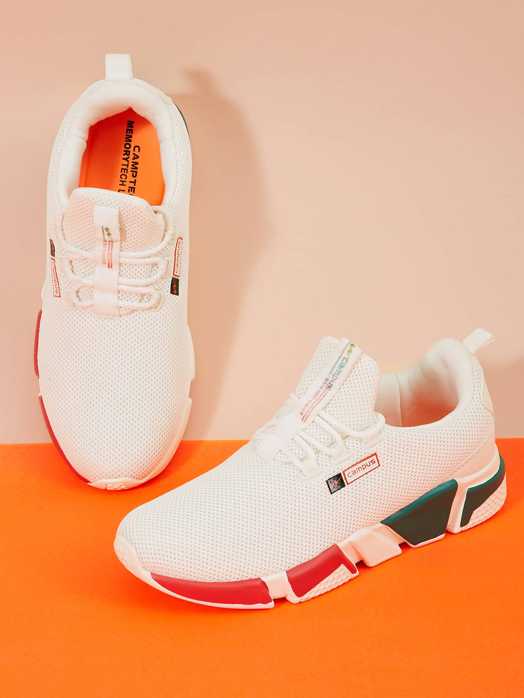     			Campus - White Women's Running Shoes