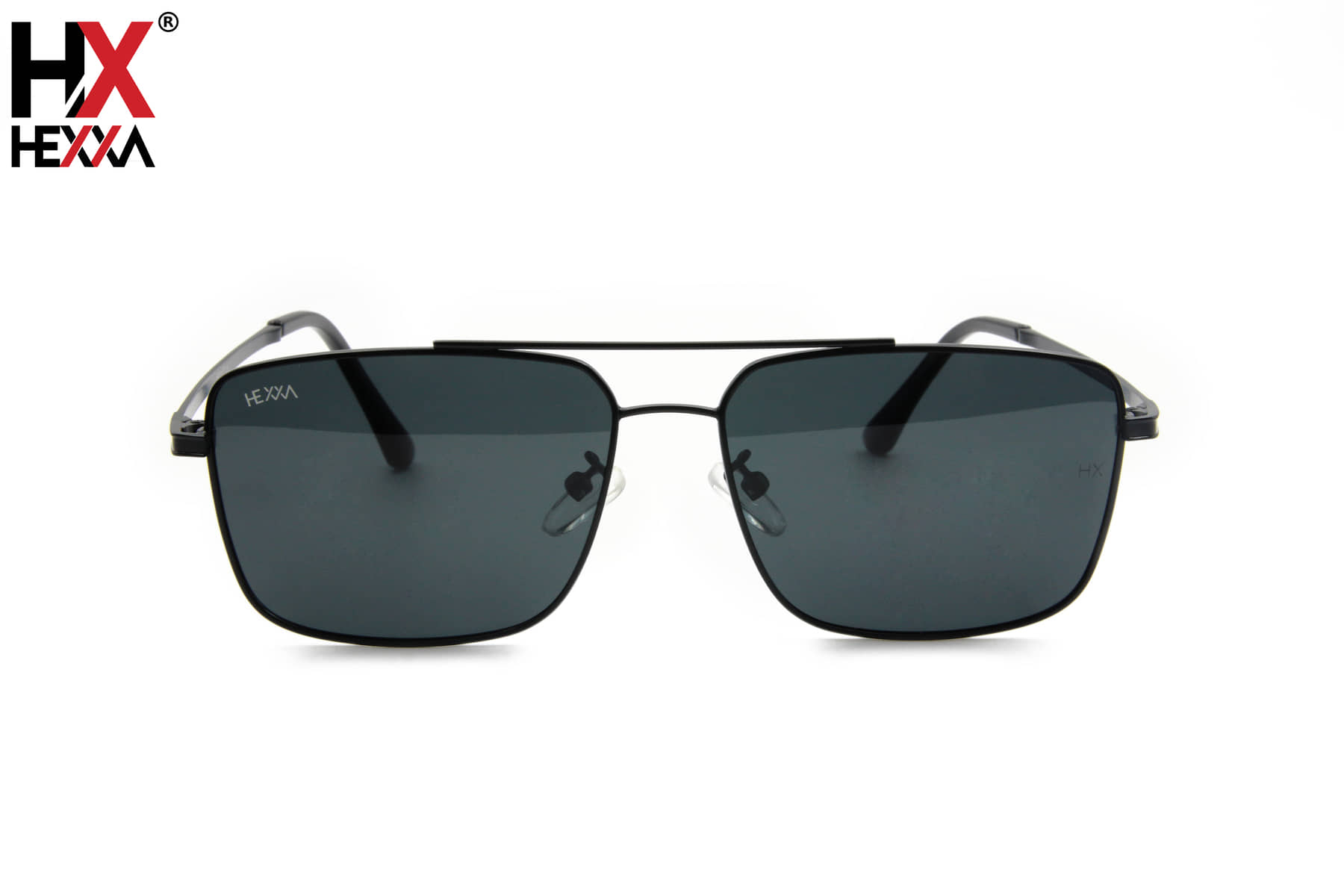 Hexxa Black Rectangular Sunglasses ( Pack of 1 ) - Sunglasses | Buy online on ZillyBuy