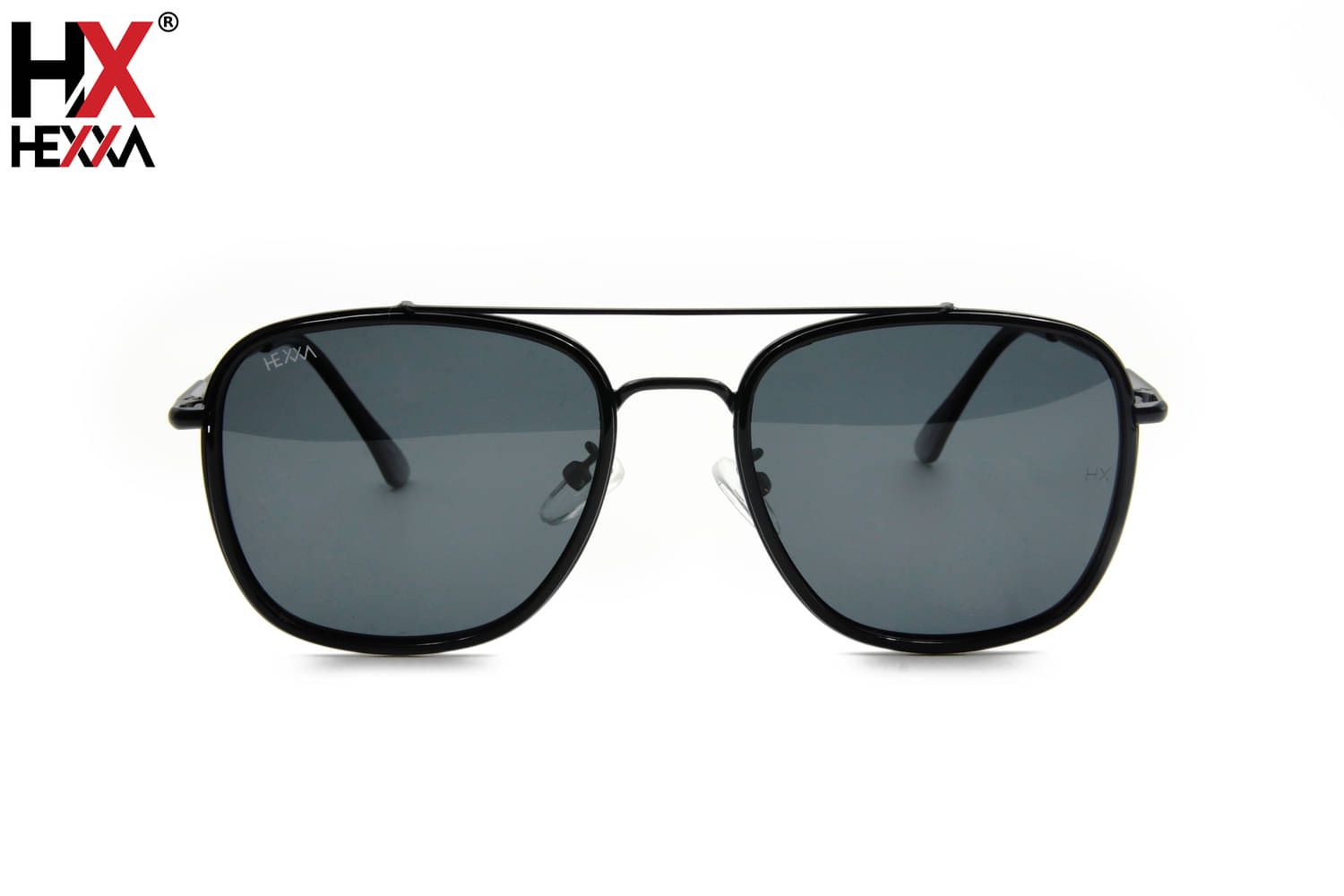 Hexxa Black Rectangular Sunglasses ( Pack of 1 ) Hexxa Black Rectangular Sunglasses ( Pack of 1 )