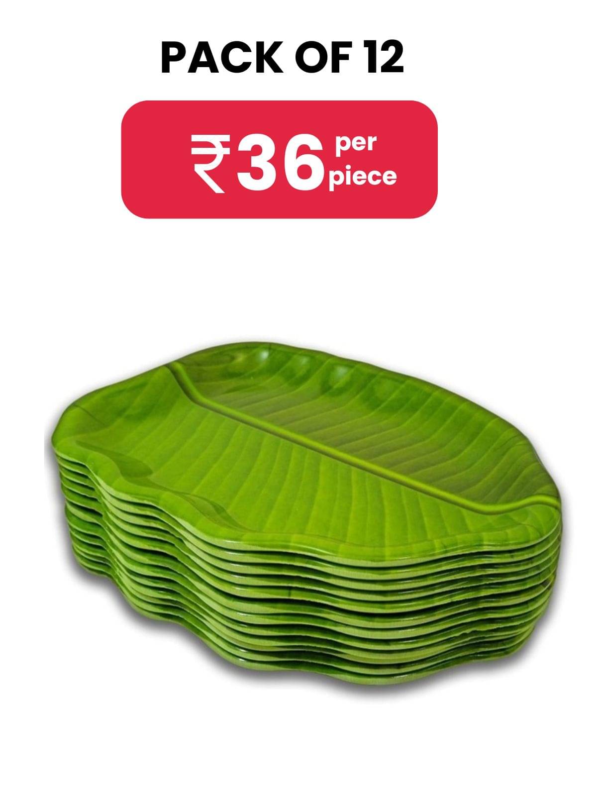 Inpro 12 Pcs Melamine Dark Green Quarter Plate Inpro 12 Pcs Melamine Dark Green Quarter Plate