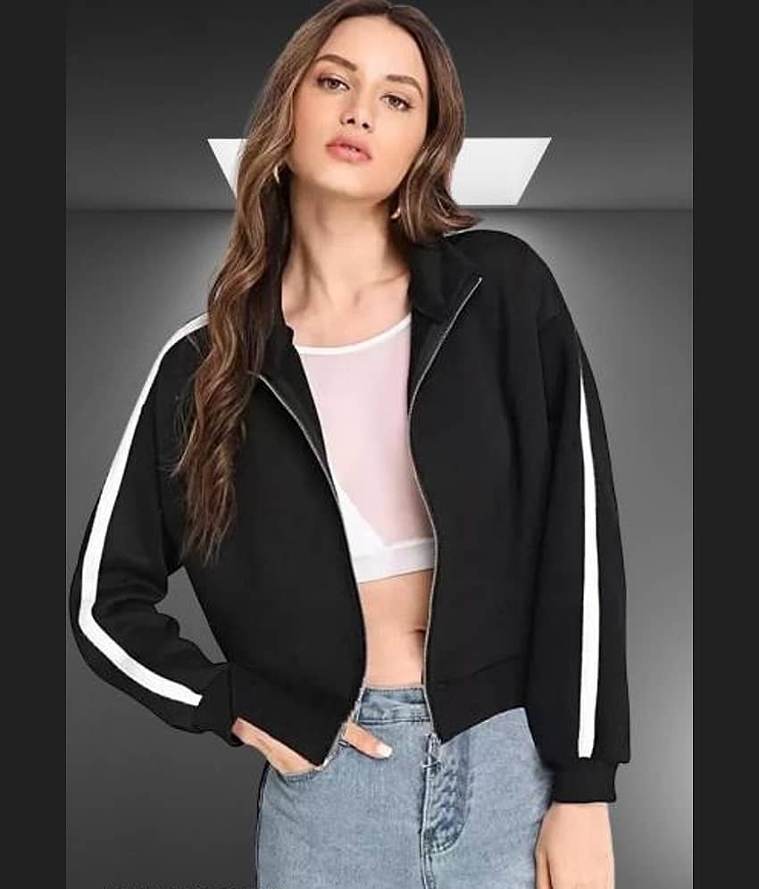 RAABTA FASHIION - Fleece Black Jackets - Jackets & Coats | Buy online on ZillyBuy