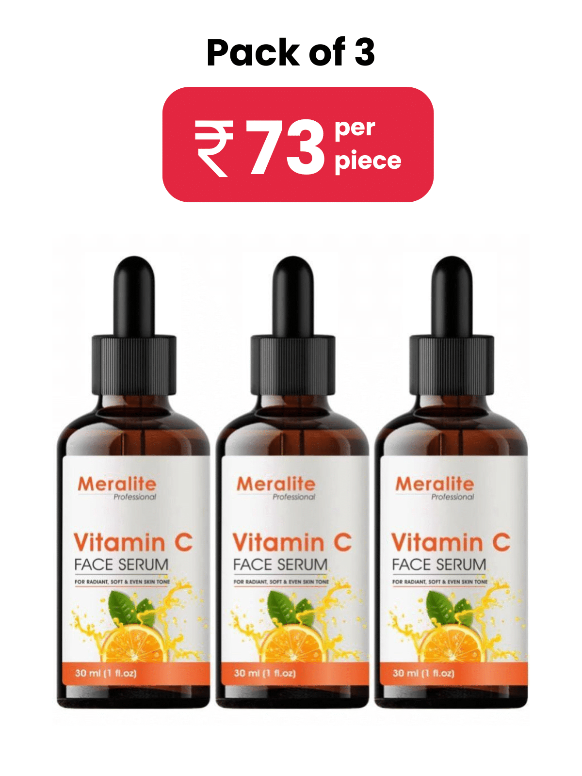     			MERALITE Daily Care Face Serum For All Skin Type ( Pack of 3 )