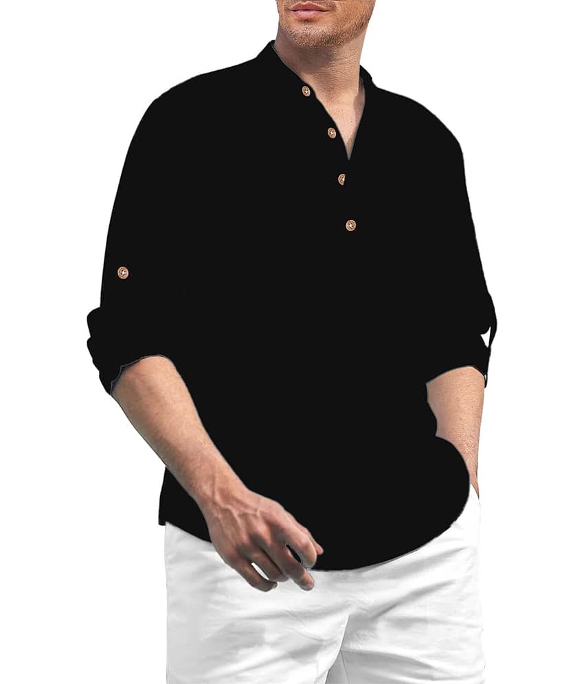UNI VIBE Maroon Cotton Men's Shirt Style Kurta ( Pack of 1 ) - Kurtas & Kurta Sets | Buy online on ZillyBuy