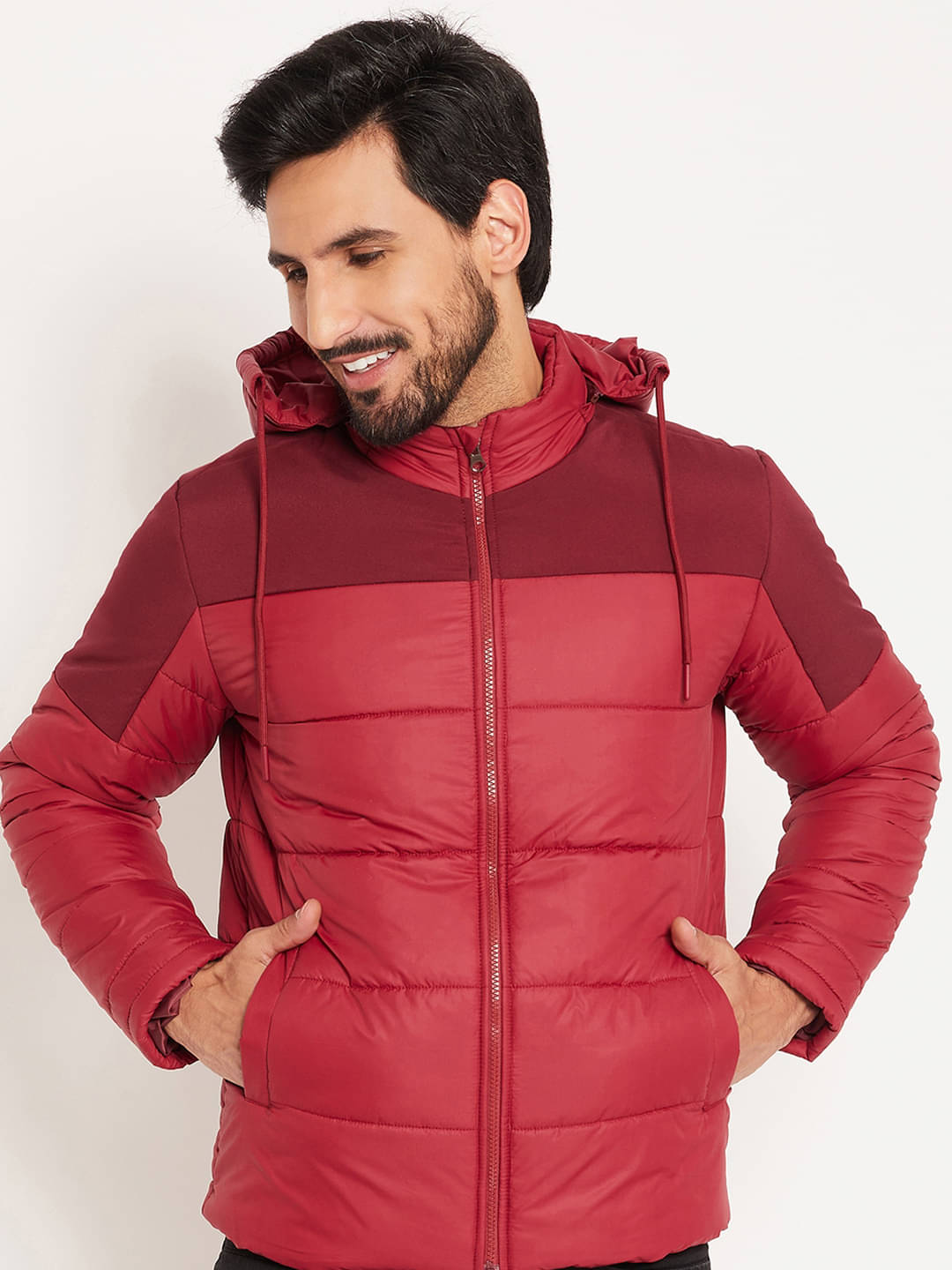 VERO MODERNO Polyester Men's Puffer Jacket - Maroon ( Pack of 1 ) VERO MODERNO Polyester Men's Puffer Jacket - Maroon ( Pack of 1 )