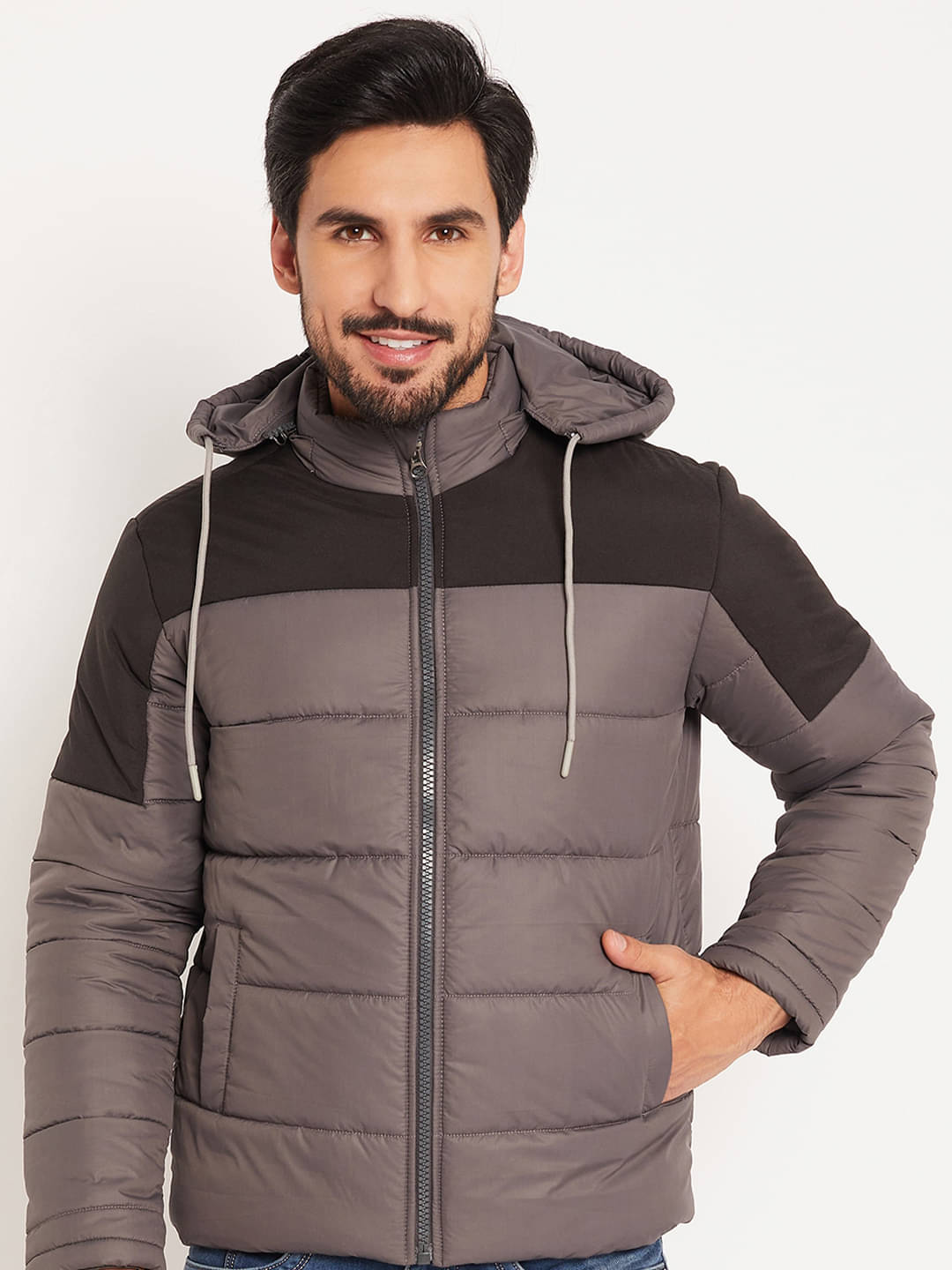 VERO MODERNO Polyester Men's Puffer Jacket - Dark Grey ( Pack of 1 ) VERO MODERNO Polyester Men's Puffer Jacket - Dark Grey ( Pack of 1 )