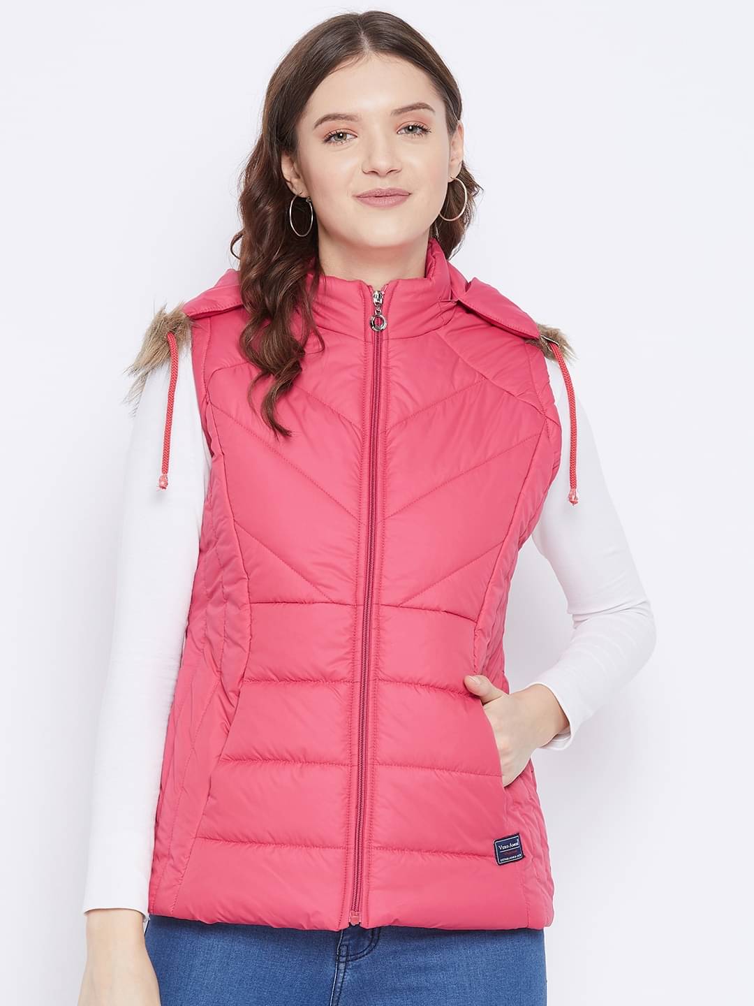 VERO MODERNO - Polyester Pink Puffer VERO MODERNO - Polyester Pink Puffer