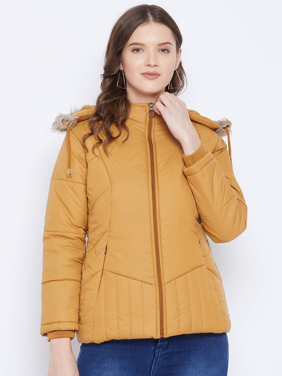 VERO MODERNO - Polyester Yellow Puffer VERO MODERNO - Polyester Yellow Puffer