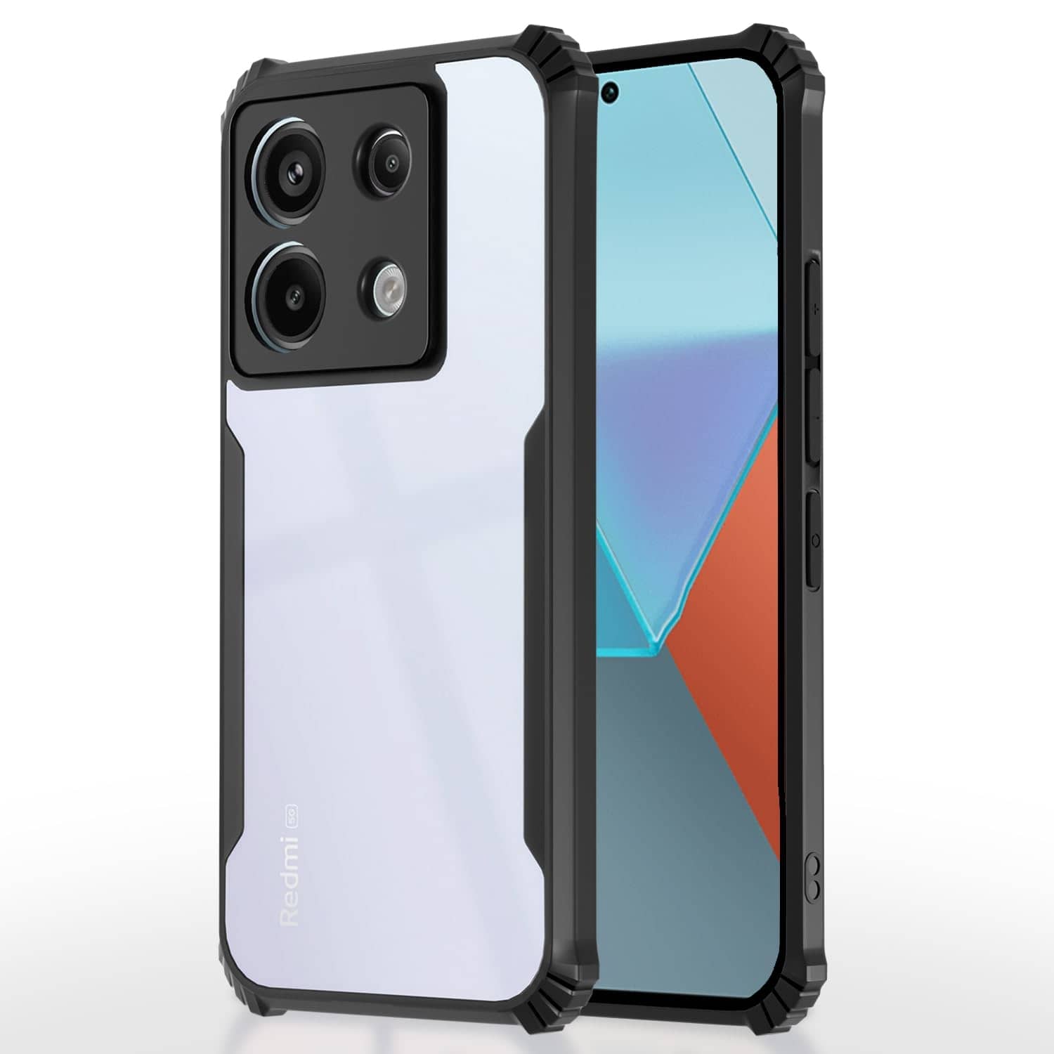 ZAMN Hybrid Covers Compatible For Polycarbonate Redmi Note 13 Pro 5G ( )