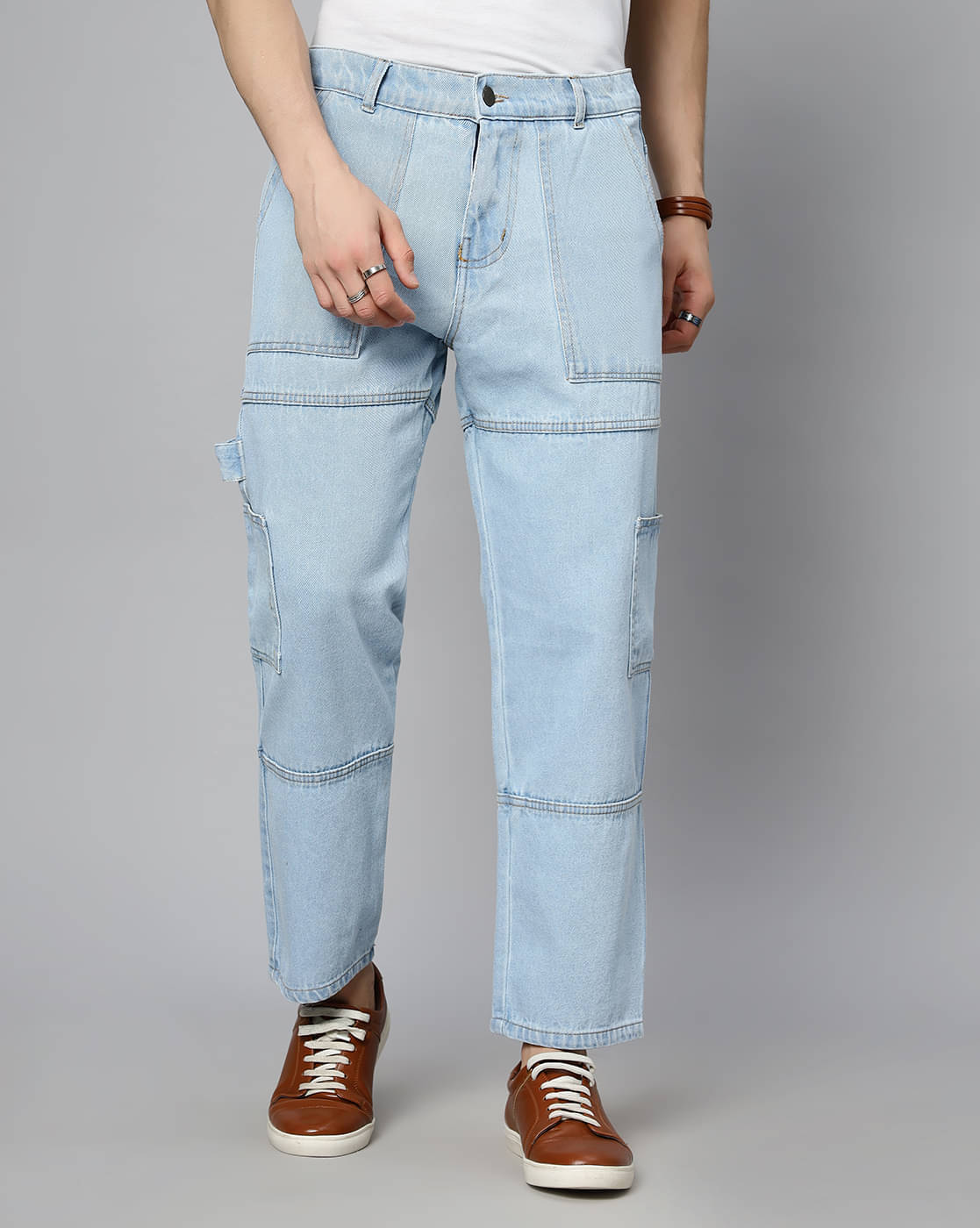 ARBIA FUNKI Regular Fit Washed Men's Jeans - Light Blue ( Pack of 1 ) ARBIA FUNKI Regular Fit Washed Men's Jeans - Light Blue ( Pack of 1 )