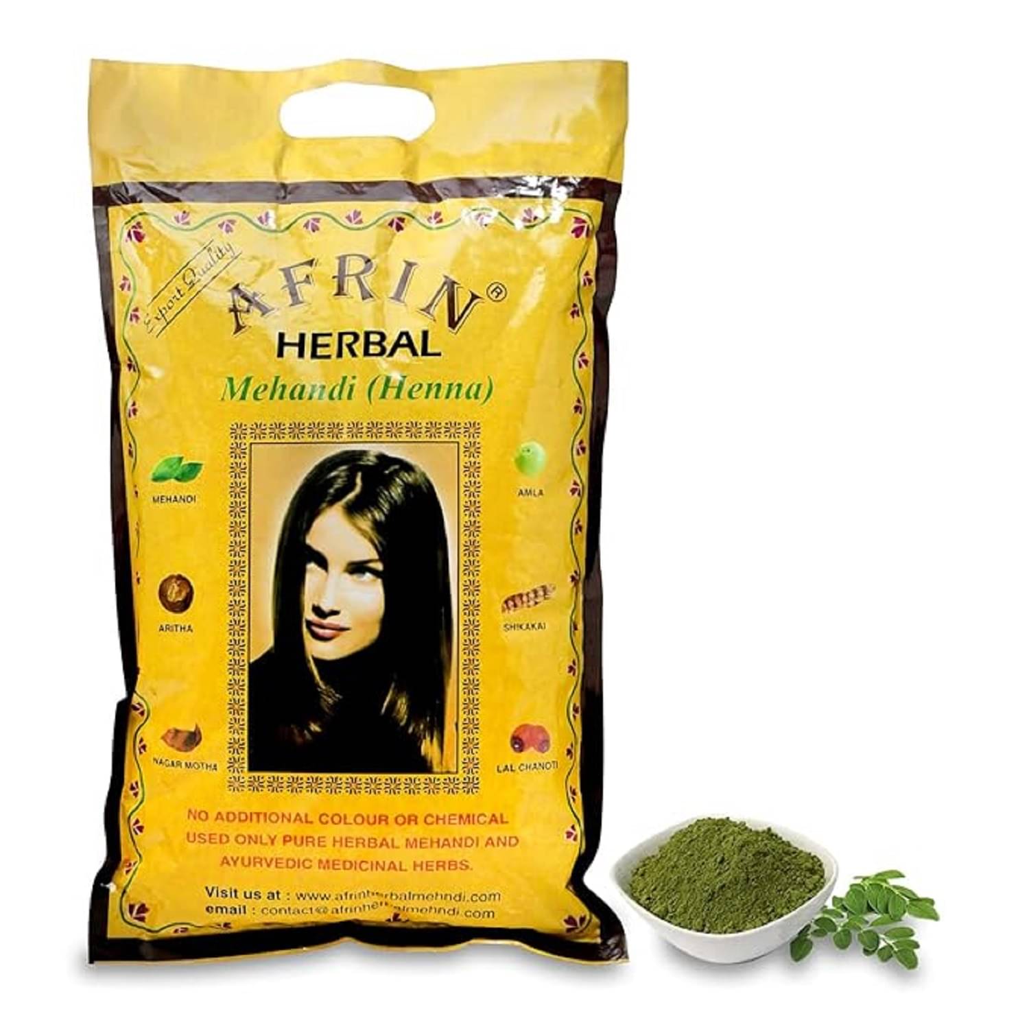     			Afrin Natural And Organic Mehandi Herbal Henna 500 g