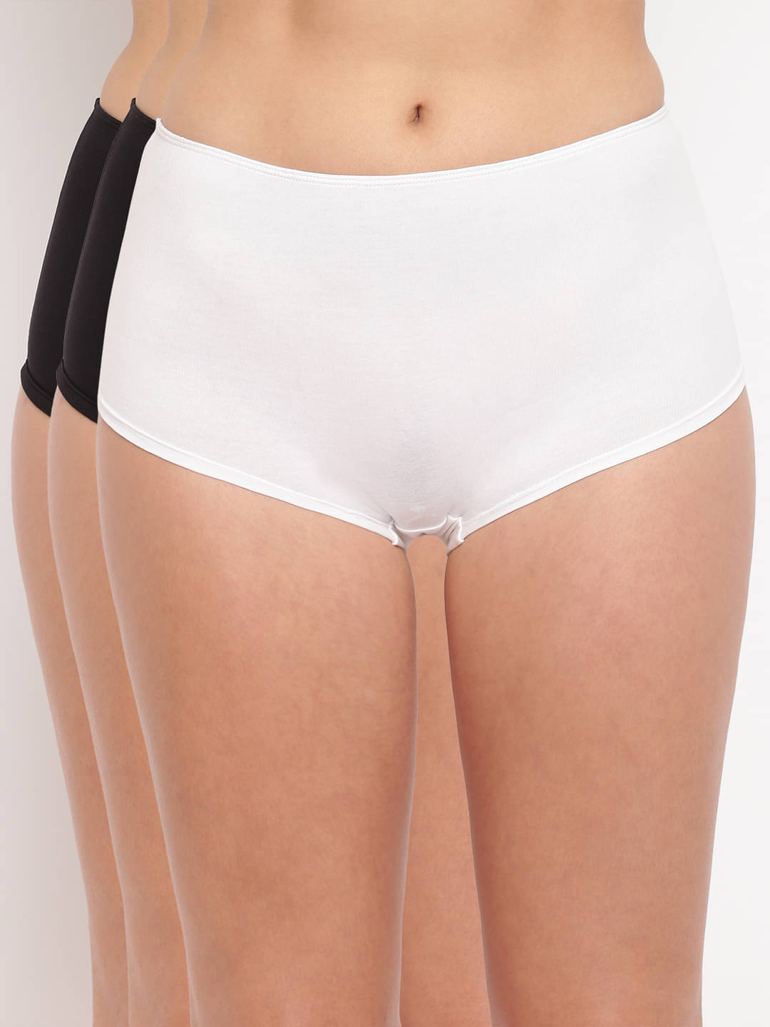 BASIICS By La Intimo Pack of 3 Cotton Lycra Solid Women's Boy Shorts ( Multicolor1 ) BASIICS By La Intimo Pack of 3 Cotton Lycra Solid Women's Boy Shorts ( Multicolor1 )