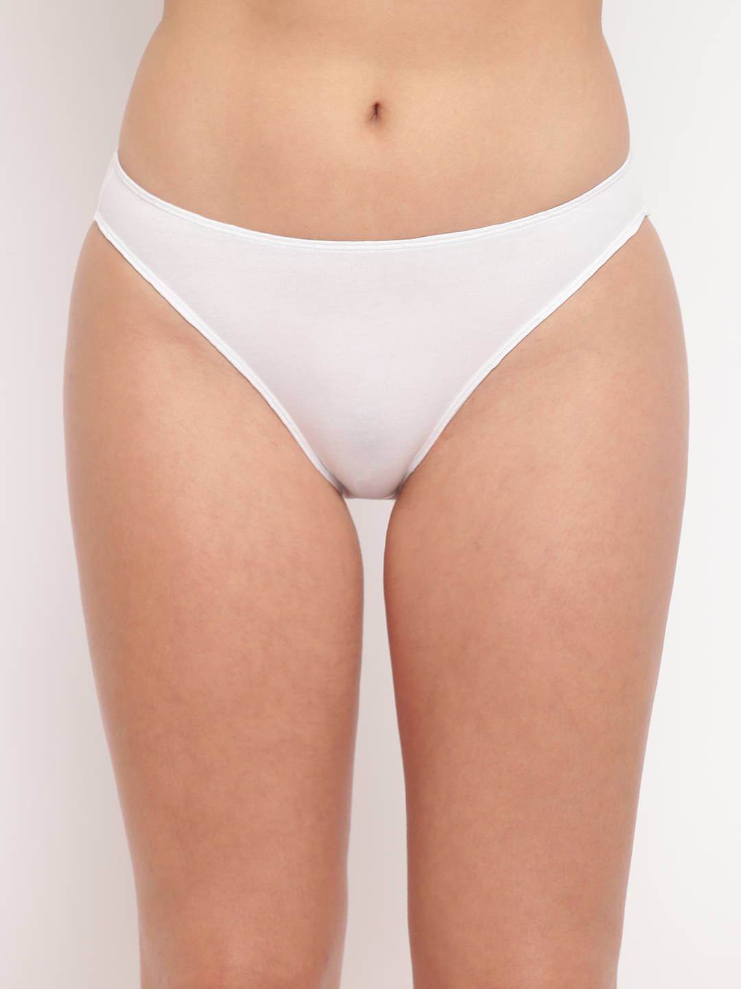 BASIICS By La Intimo Pack of 1 Cotton Lycra Solid Women's Bikini ( White ) BASIICS By La Intimo Pack of 1 Cotton Lycra Solid Women's Bikini ( White )