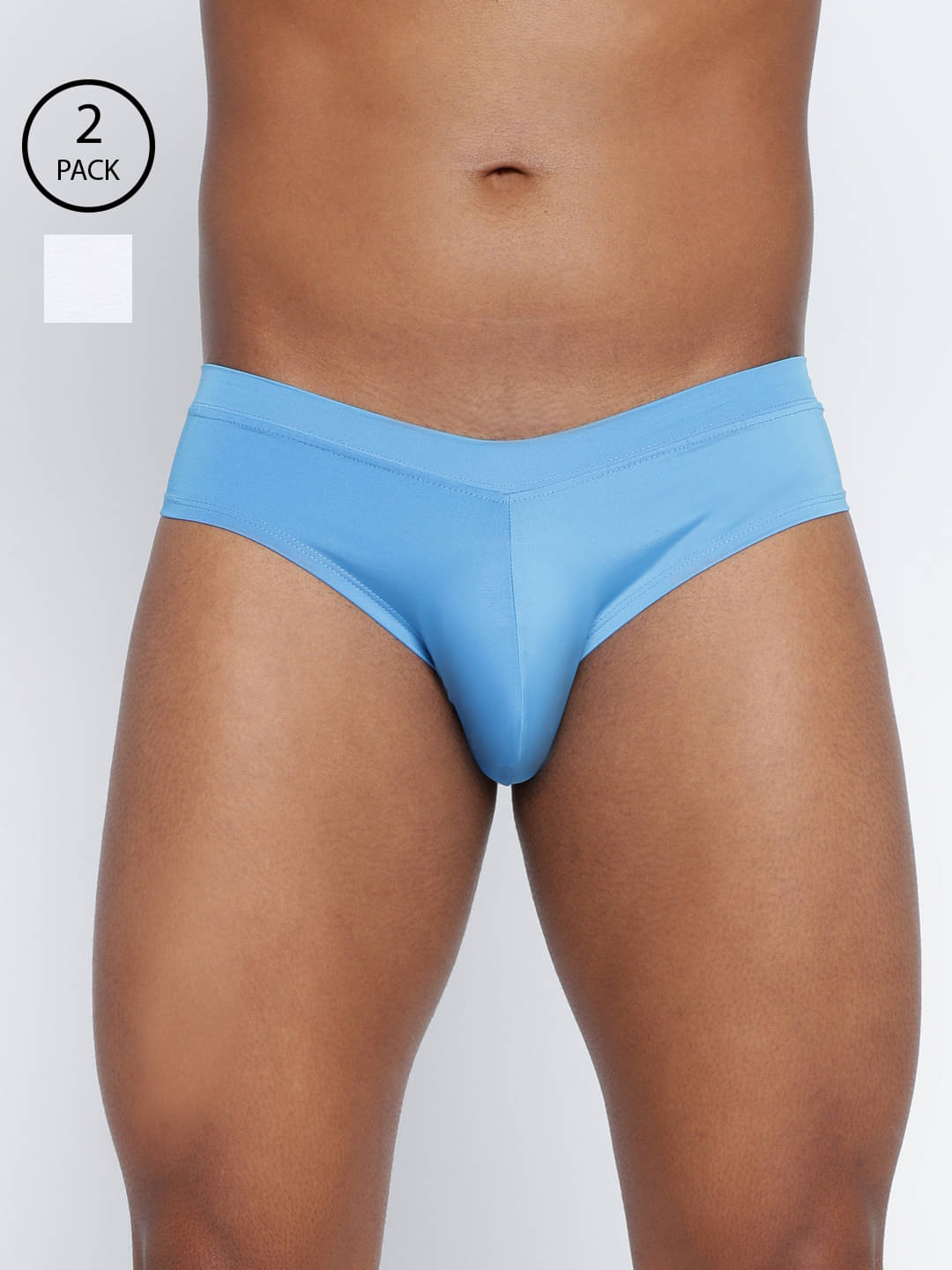 BASIICS By La Intimo Pack of 2 Polyester Briefs For Men's ( Multicolor1 ) BASIICS By La Intimo Pack of 2 Polyester Briefs For Men's ( Multicolor1 )