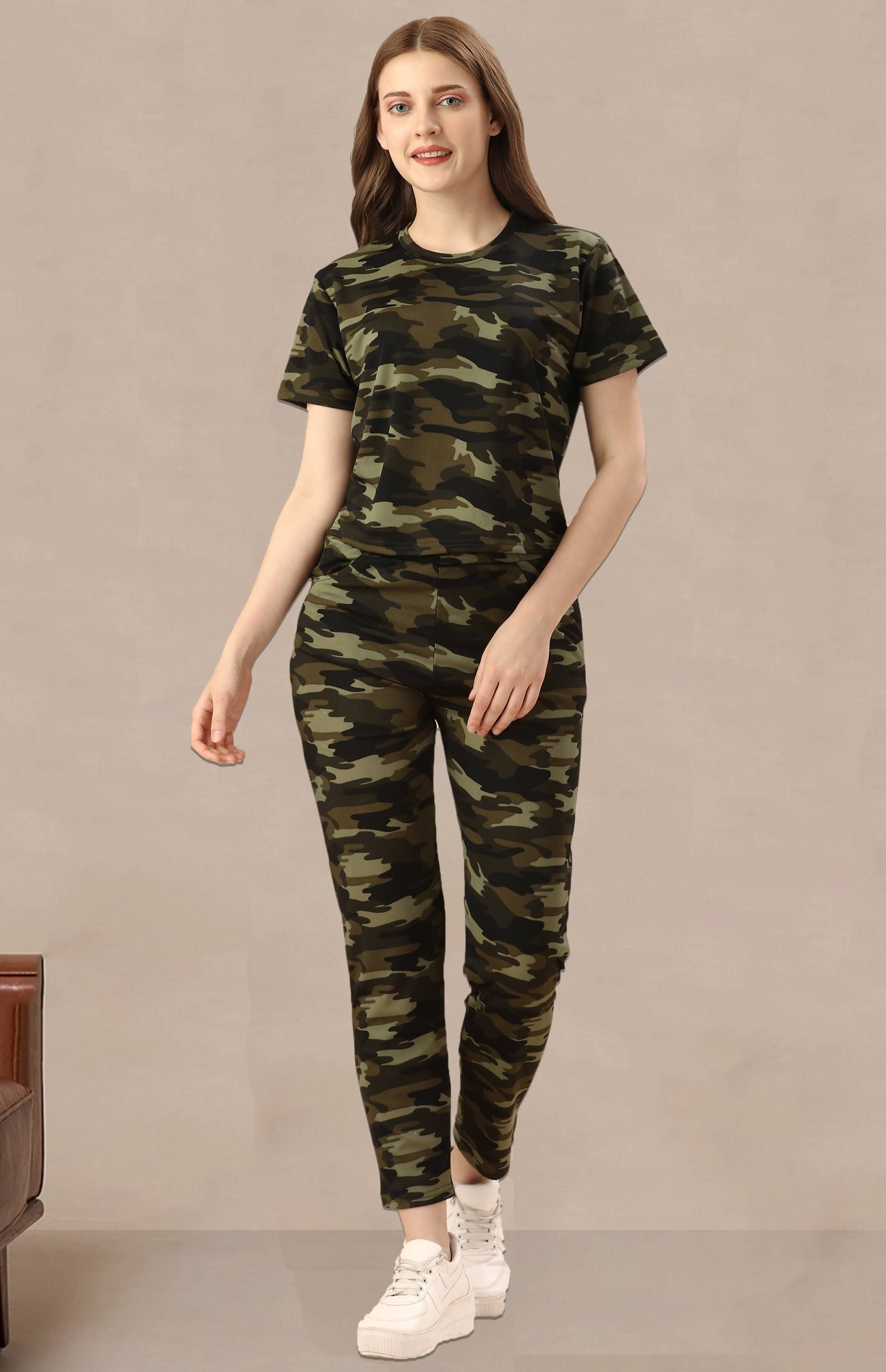     			DTR FASHION Multi Cotton Blend Applique Tracksuit - Pack of 1