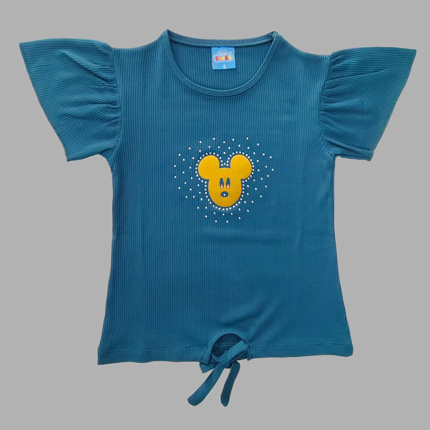     			Little Funky Pack of 1 Girls Cotton Blend Top ( Teal )