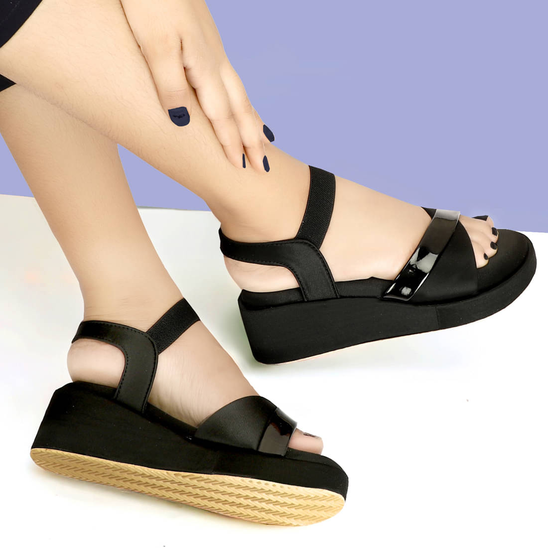     			Rimezs Black Women's Sandal Heels