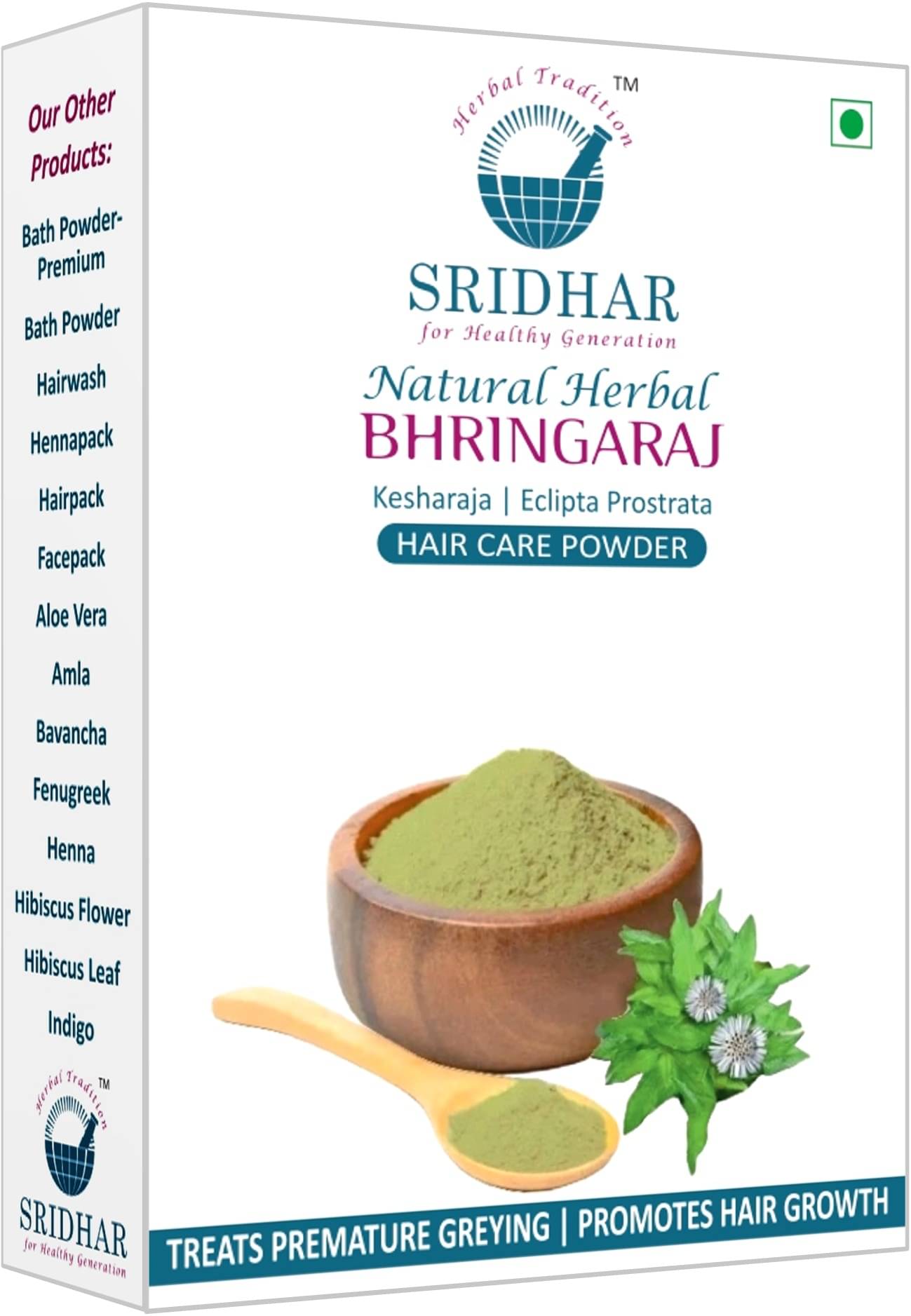     			SRIDHAR NATURAL HERBAL BHRINGARAJA 200 GRAM