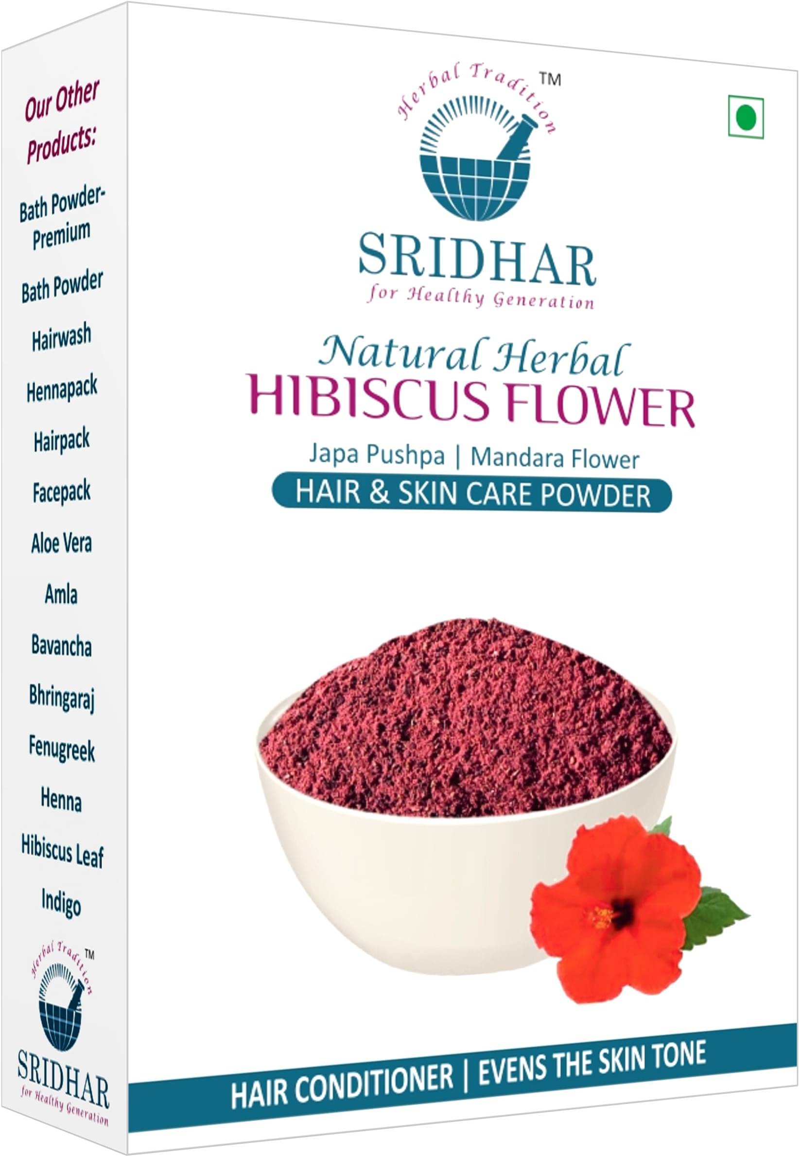     			SRIDHAR NATURAL HERBAL HIBISCUS FLOWER 200 GRAM