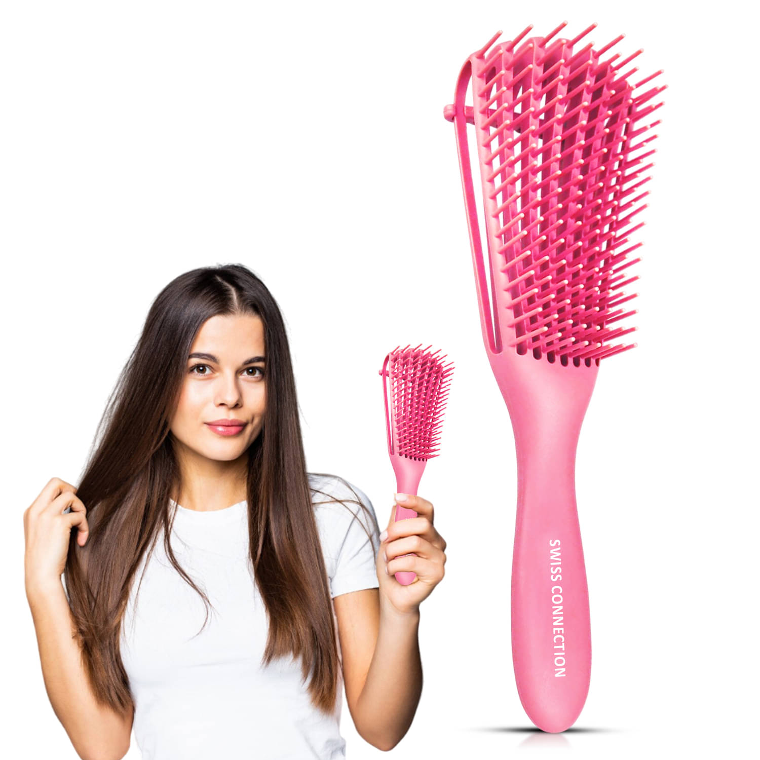     			Swiss Connection Vented Brush For All Hair Types ( Pack of 1 )