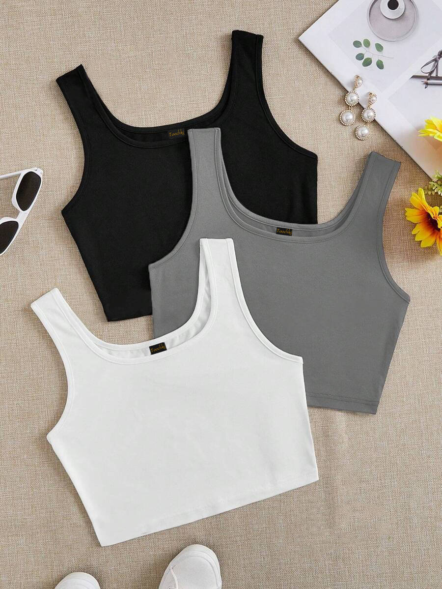 TOOCHKI Women's Polyester Crop Top ( Grey )     			TOOCHKI Women's Polyester Crop Top ( Grey )