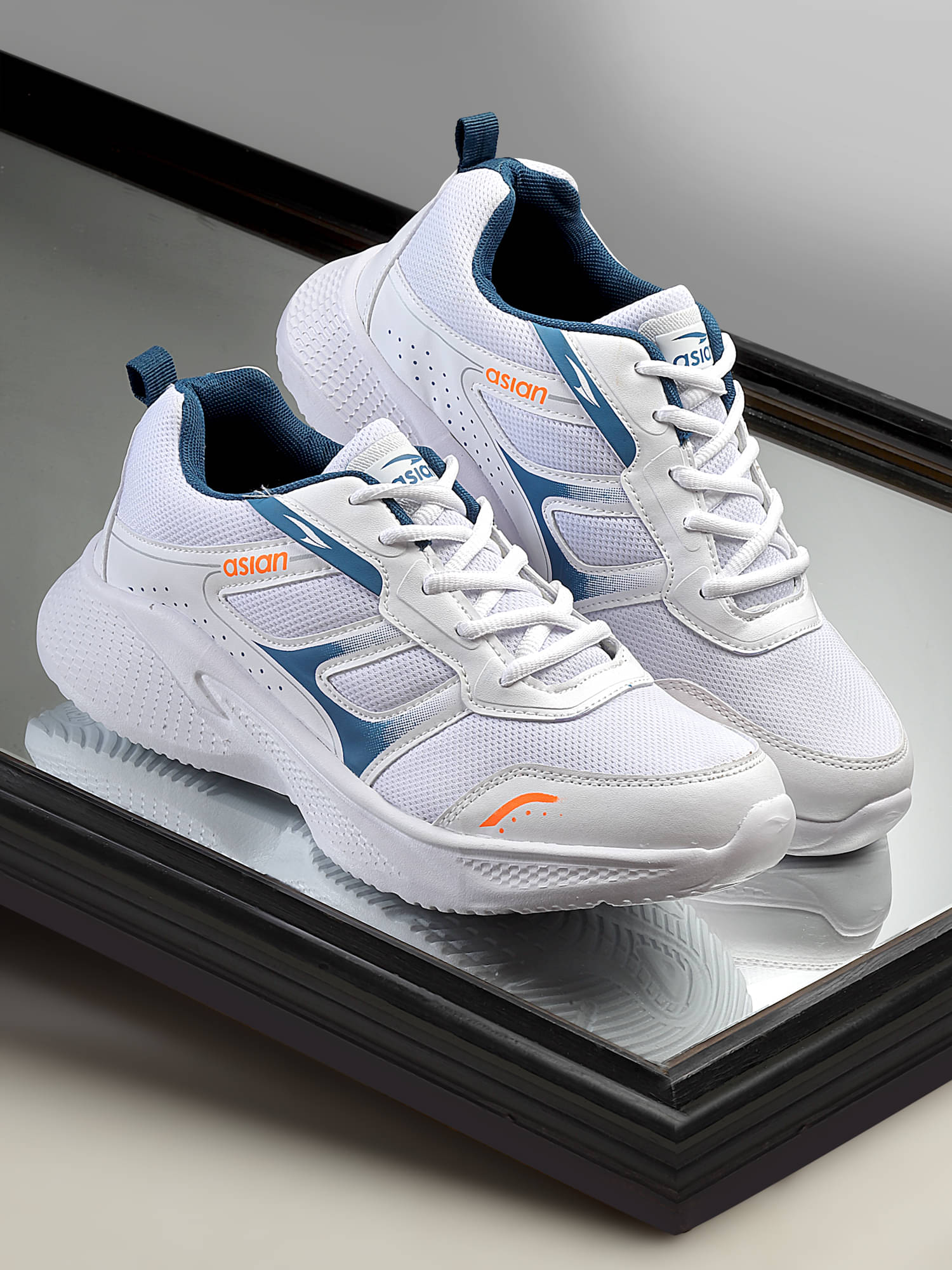 ASIAN TOOFAN-02 White Men's Sports Running Shoes ASIAN TOOFAN-02 White Men's Sports Running Shoes