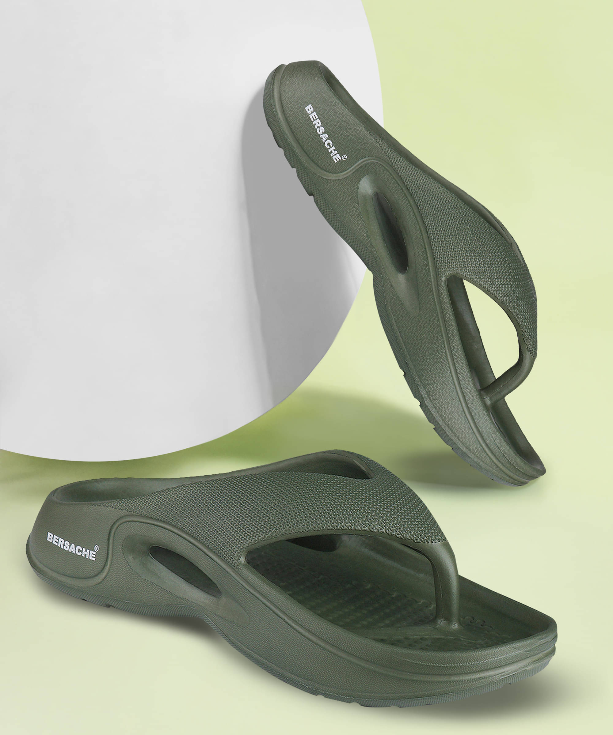     			Bersache Green Men's Daily Slipper