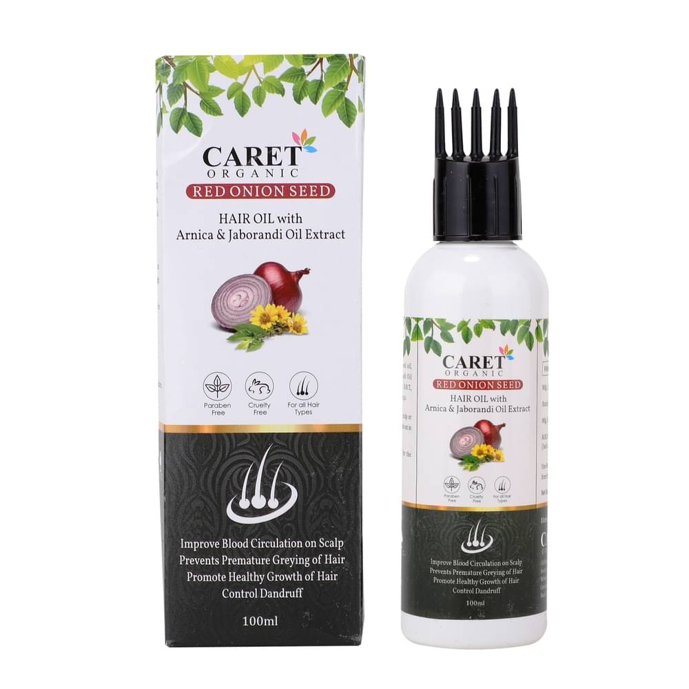 Caret Organic Straightening Onion Oil 100 ml ( Pack of 1 )     			Caret Organic Straightening Onion Oil 100 ml ( Pack of 1 )