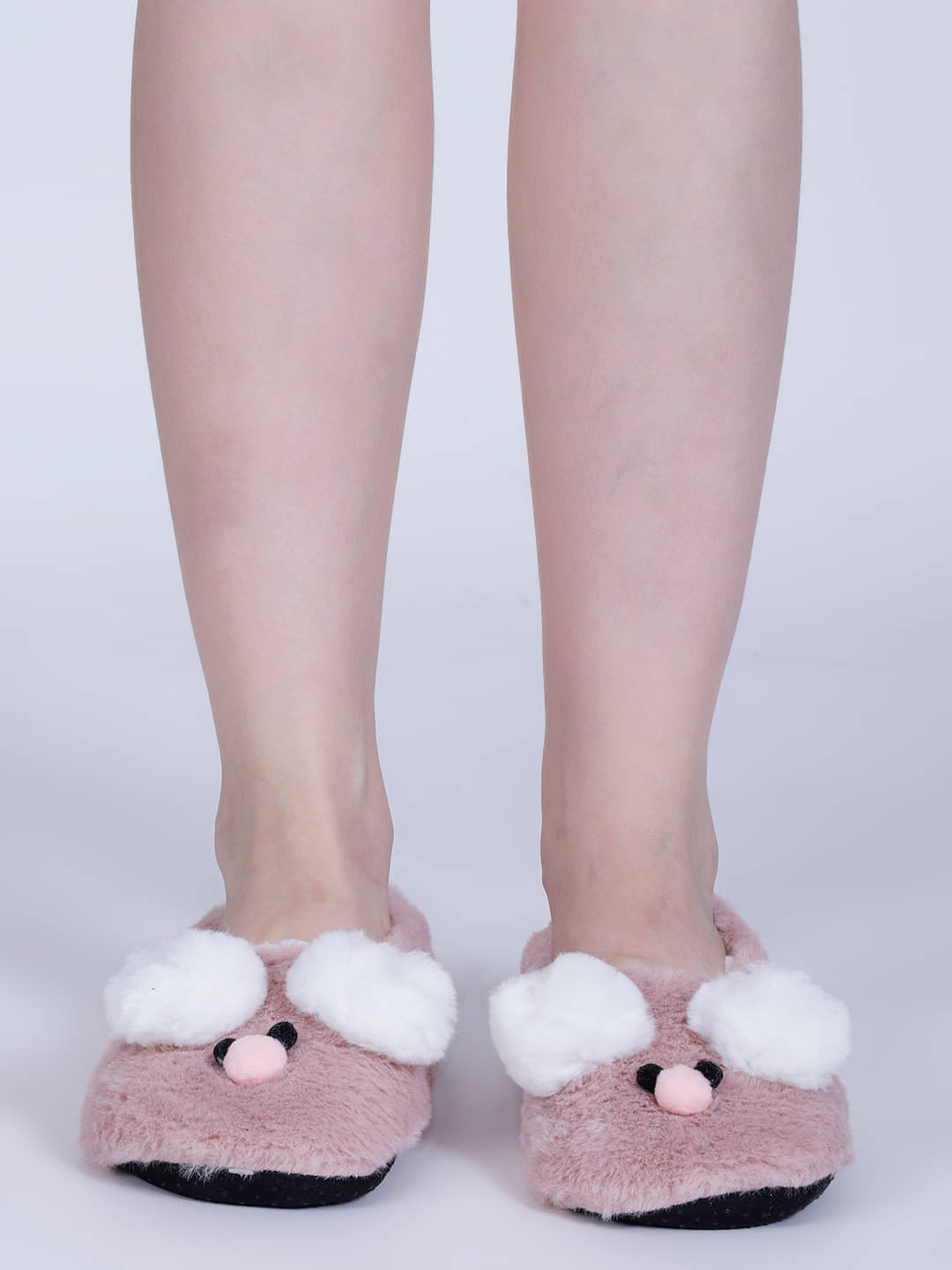     			Dollar Pack of 1 Cotton Blend Women's Solid Footies ( Pink )