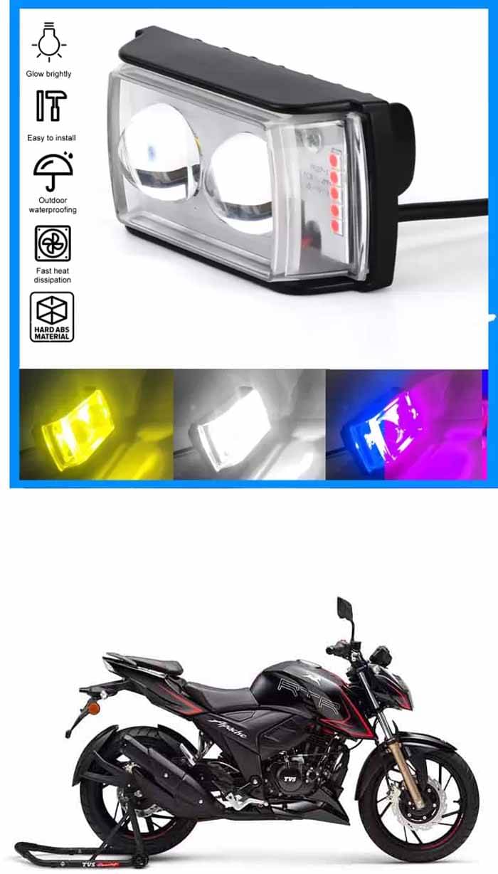     			Genric Fog Light For TVS ( Pack of 1 )