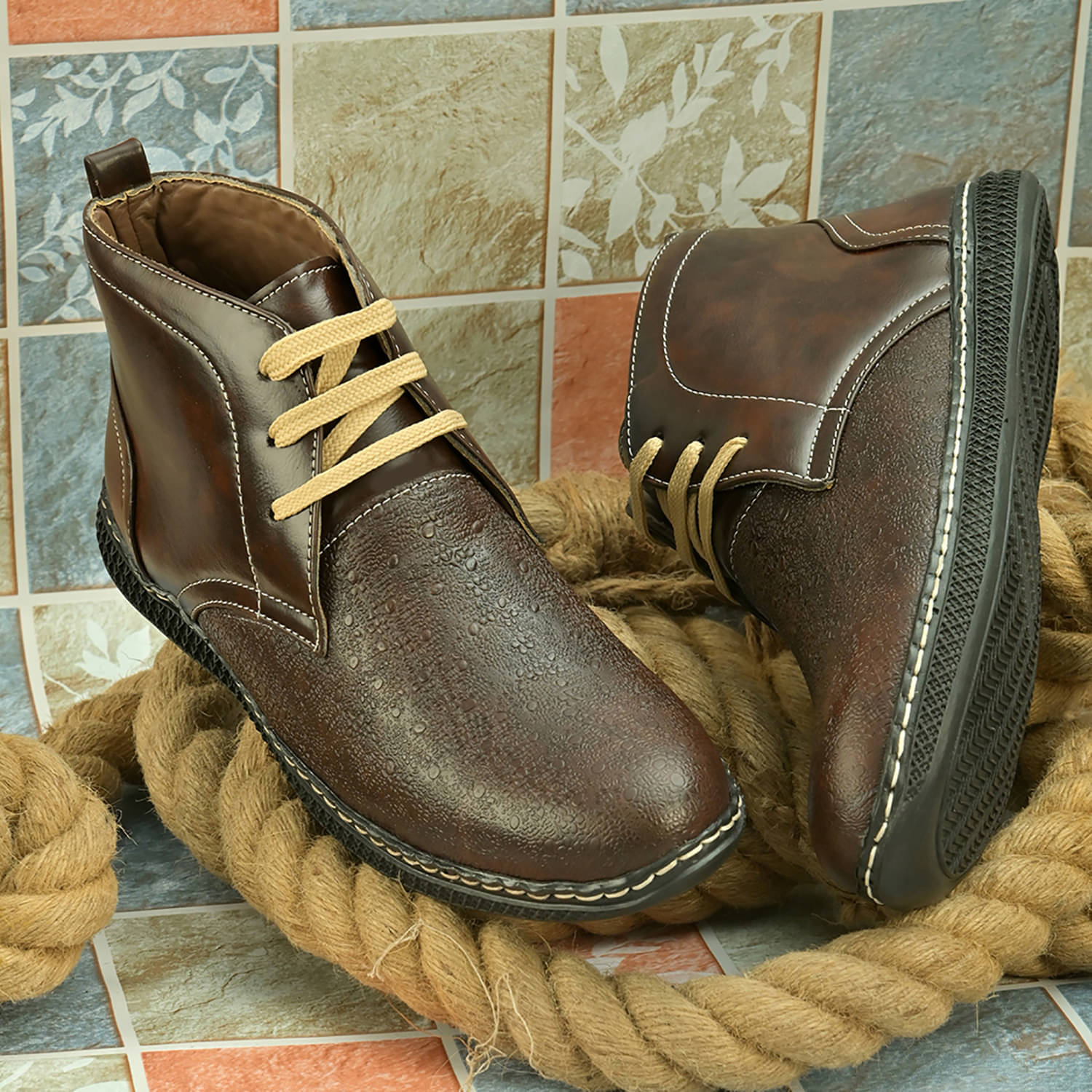 John Karsun Brown Men's Casual Boots John Karsun Brown Men's Casual Boots