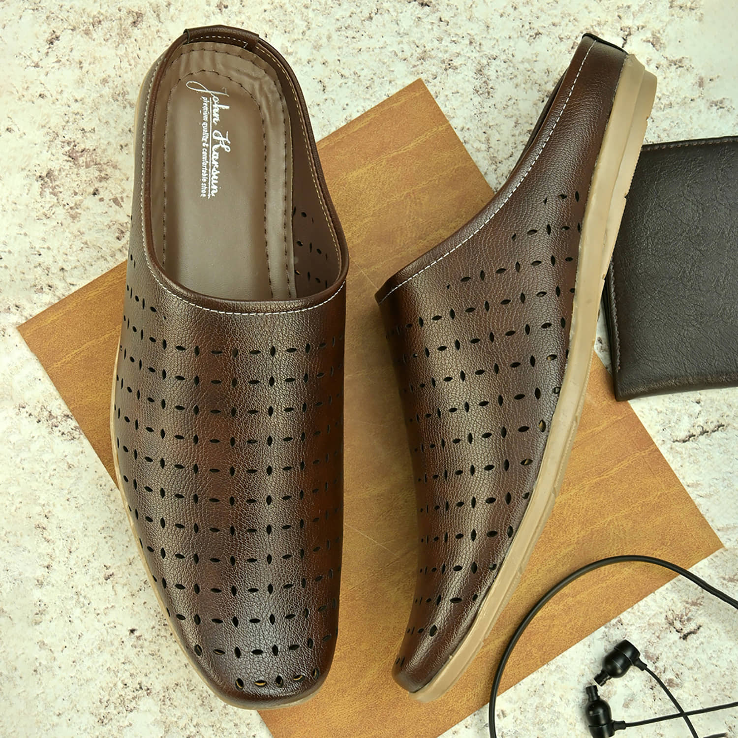 Woodland White Sandals - Main Image