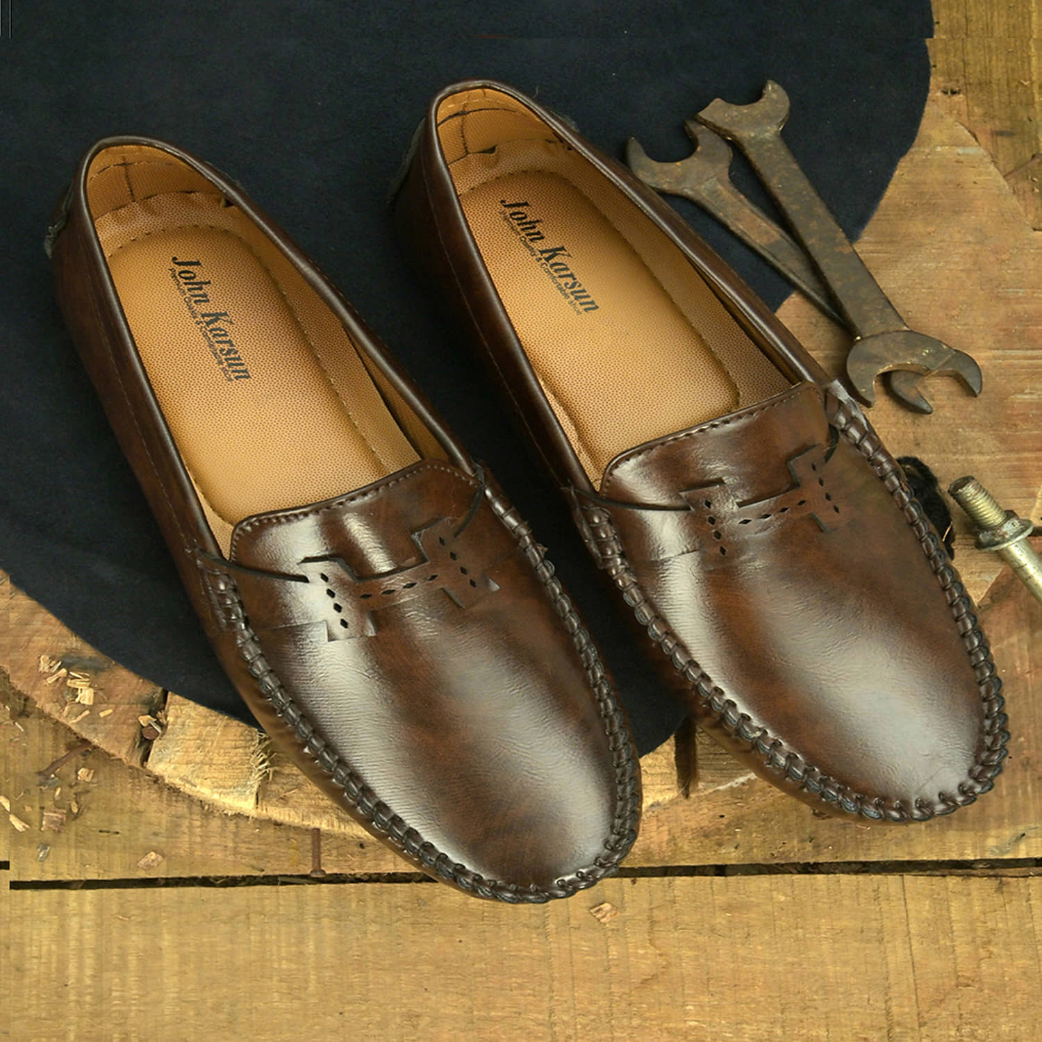 John Karsun Brown Men's Formal - Formal Shoes | Buy online on ZillyBuy